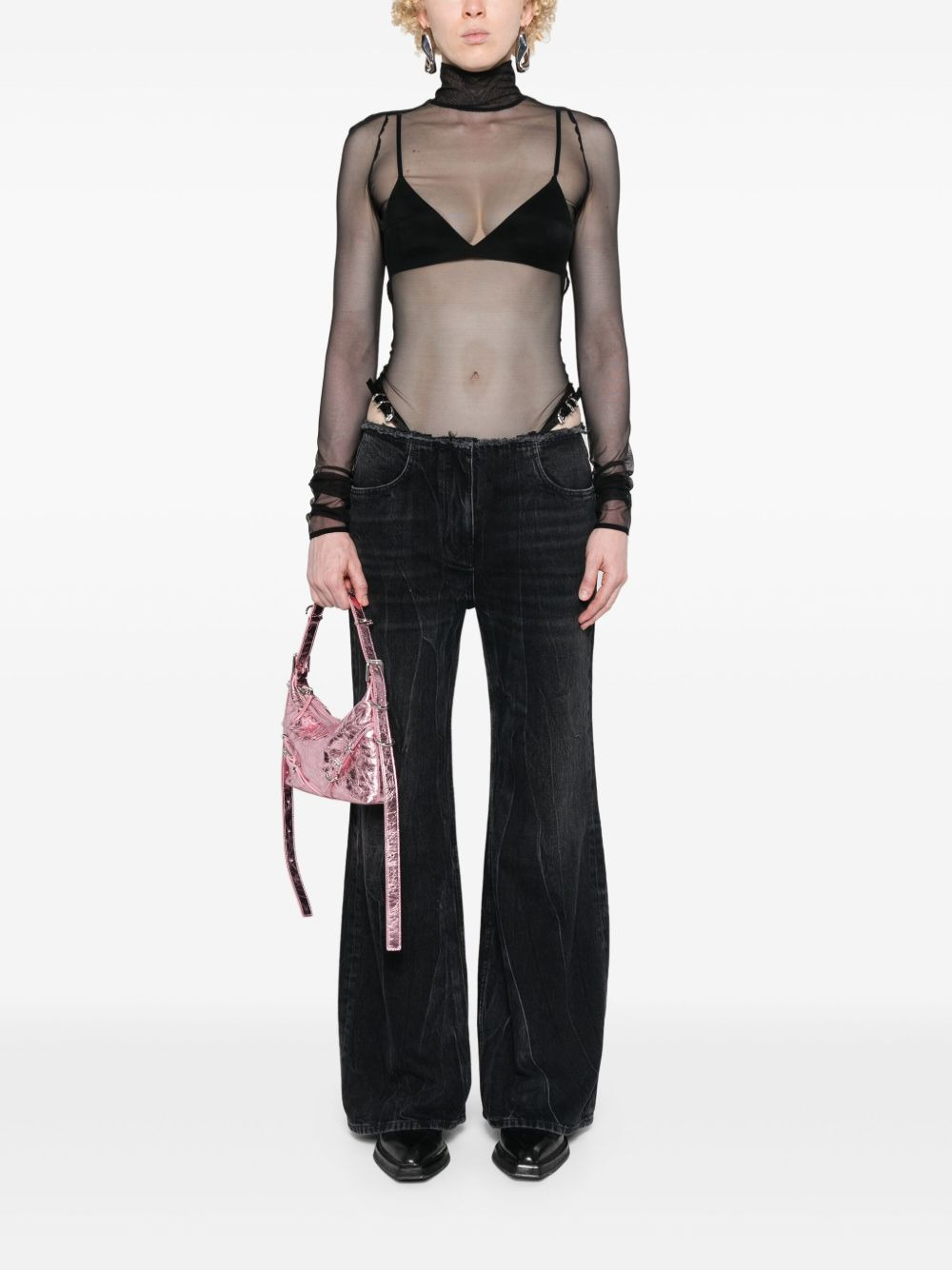 Voyou low-rise flared jeans - 2