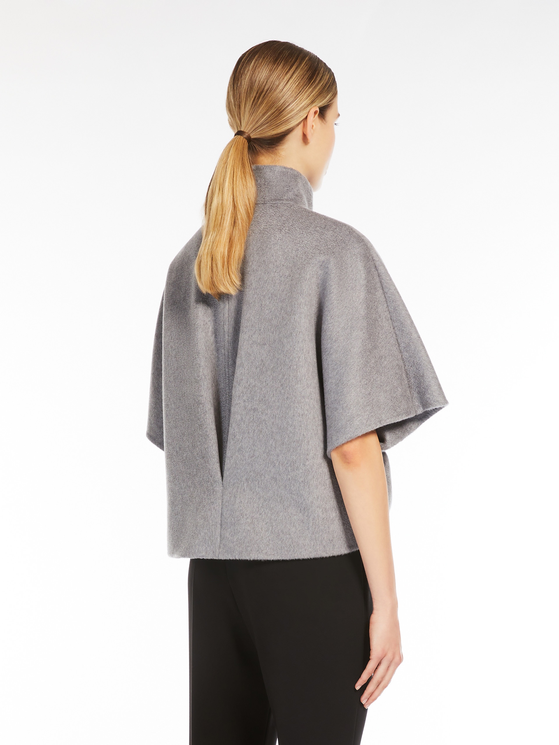 ROLL Short cashmere cape - 4