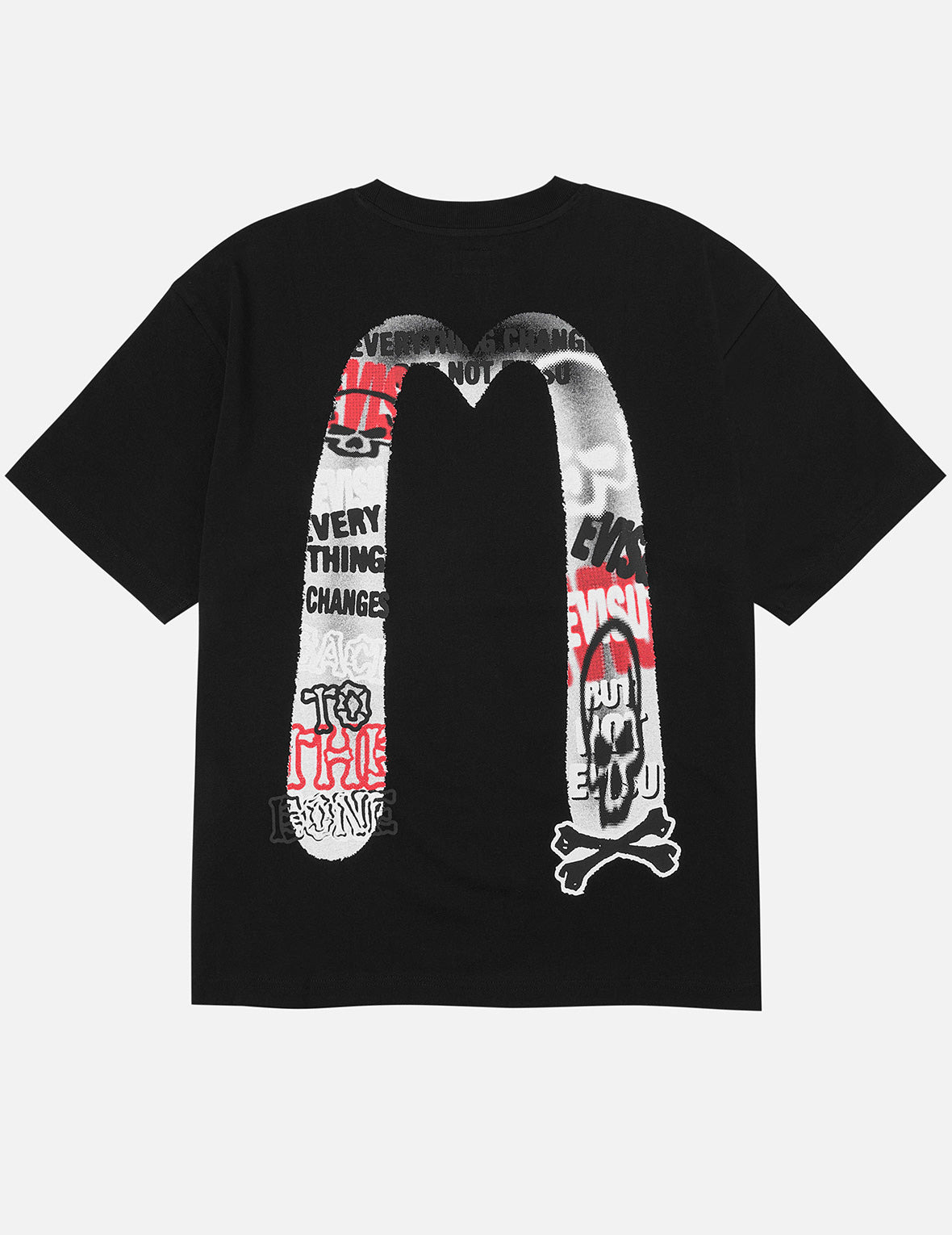 Graffiti-style Daicock Print Relax Fit T-shirt - 3