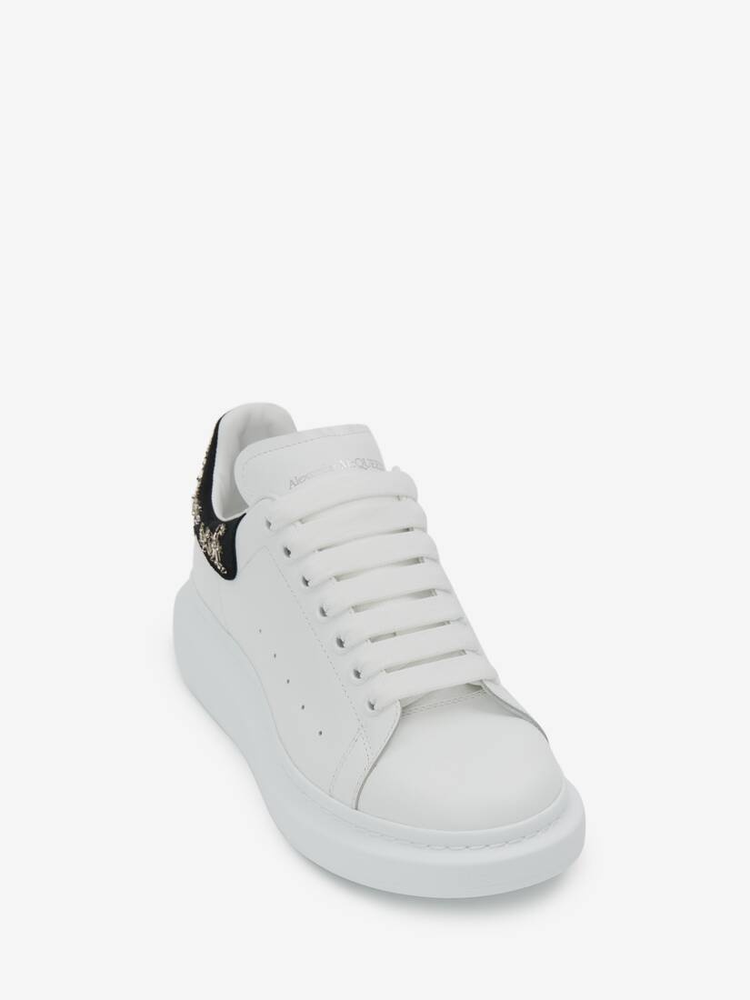 Men's Oversized Sneaker in White/black/silver - 2