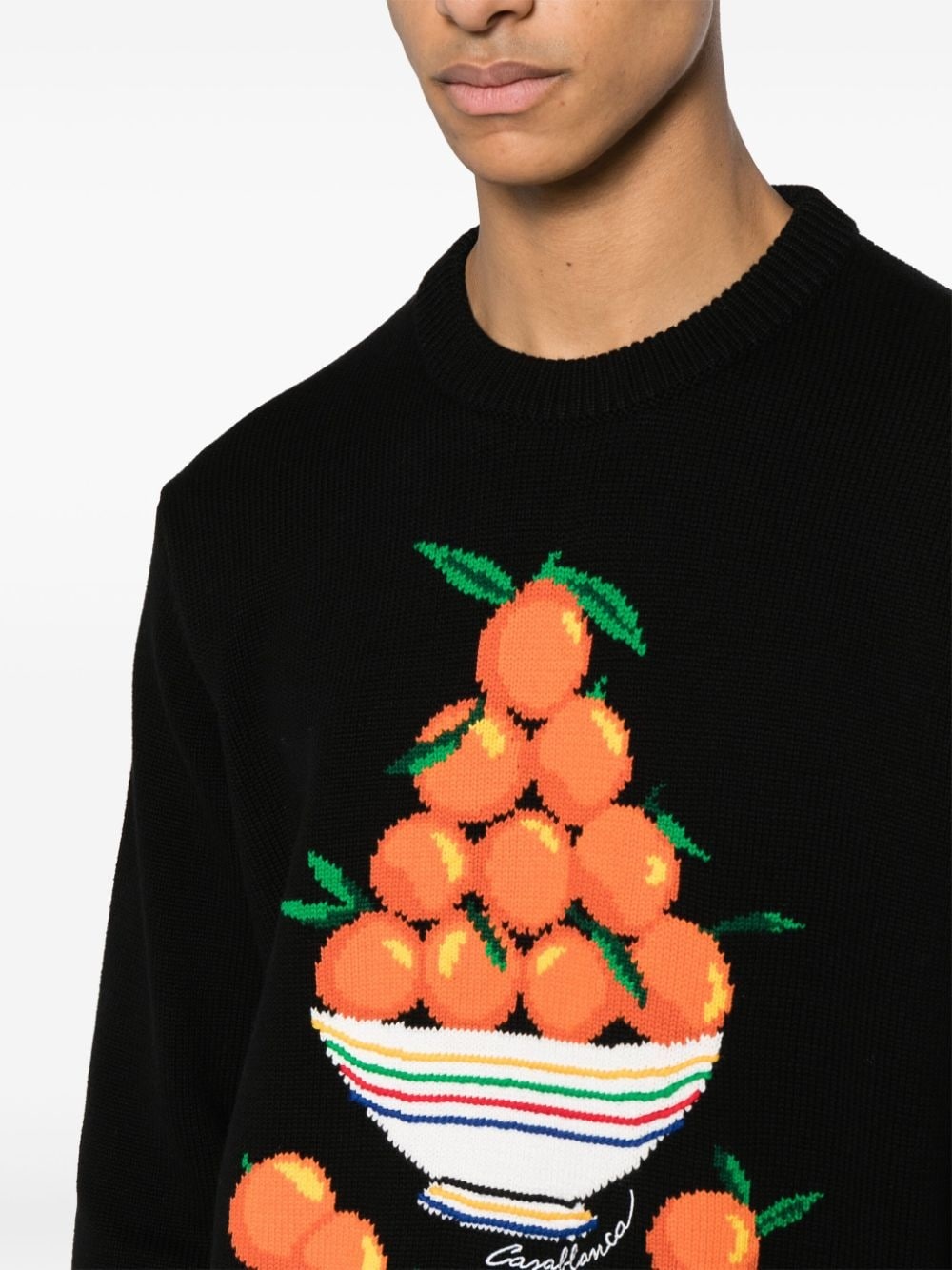 Pyramide D'Oranges intarsia-knit jumper - 5