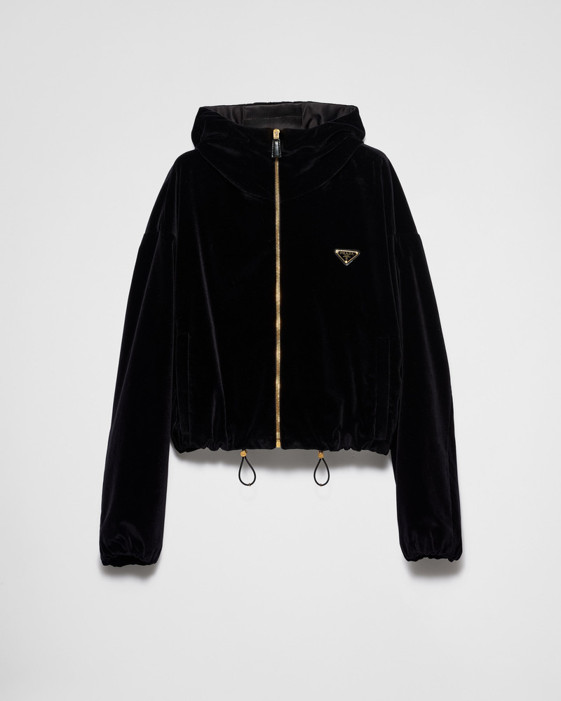 Velvet blouson 1