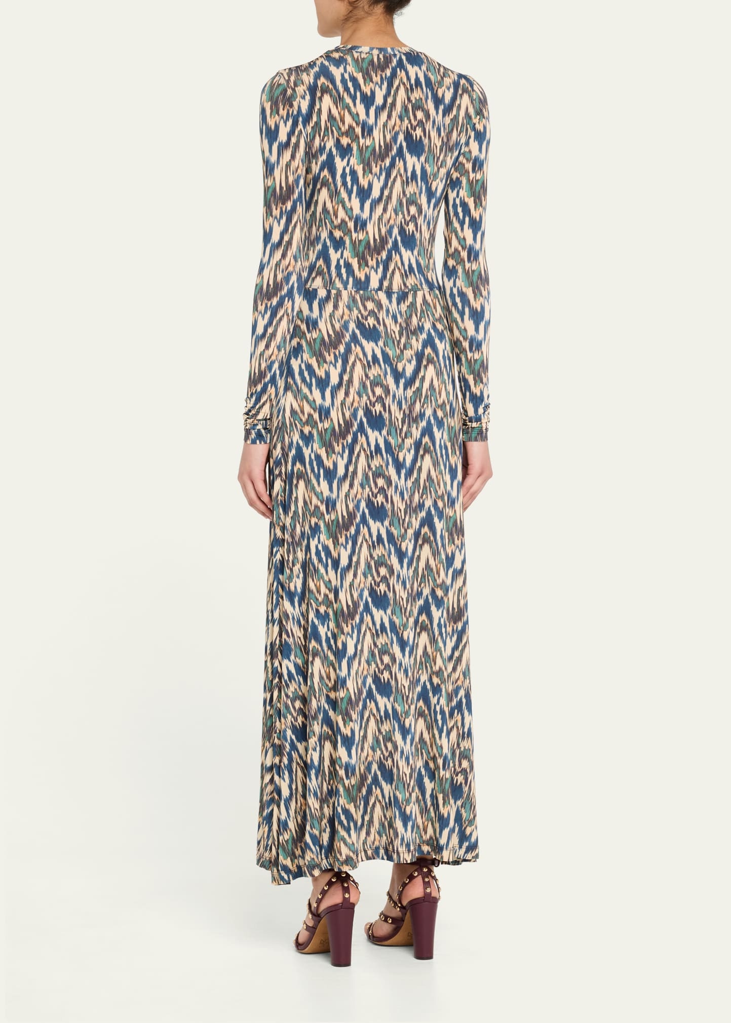 Naia Long-Sleeve Ruched Midi Dress - 3