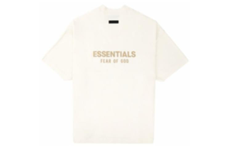 Fear of God Essentials FW23 V-Neck T-shirt 'Cloud Dancer' 125BT234111F - 3