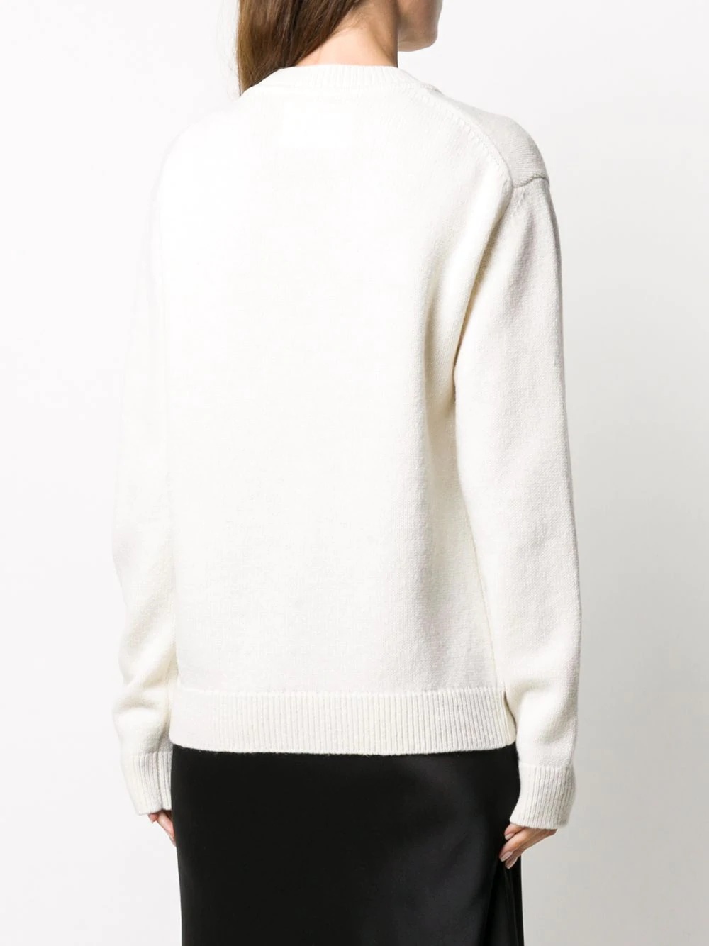 photo print wool jumper - 4