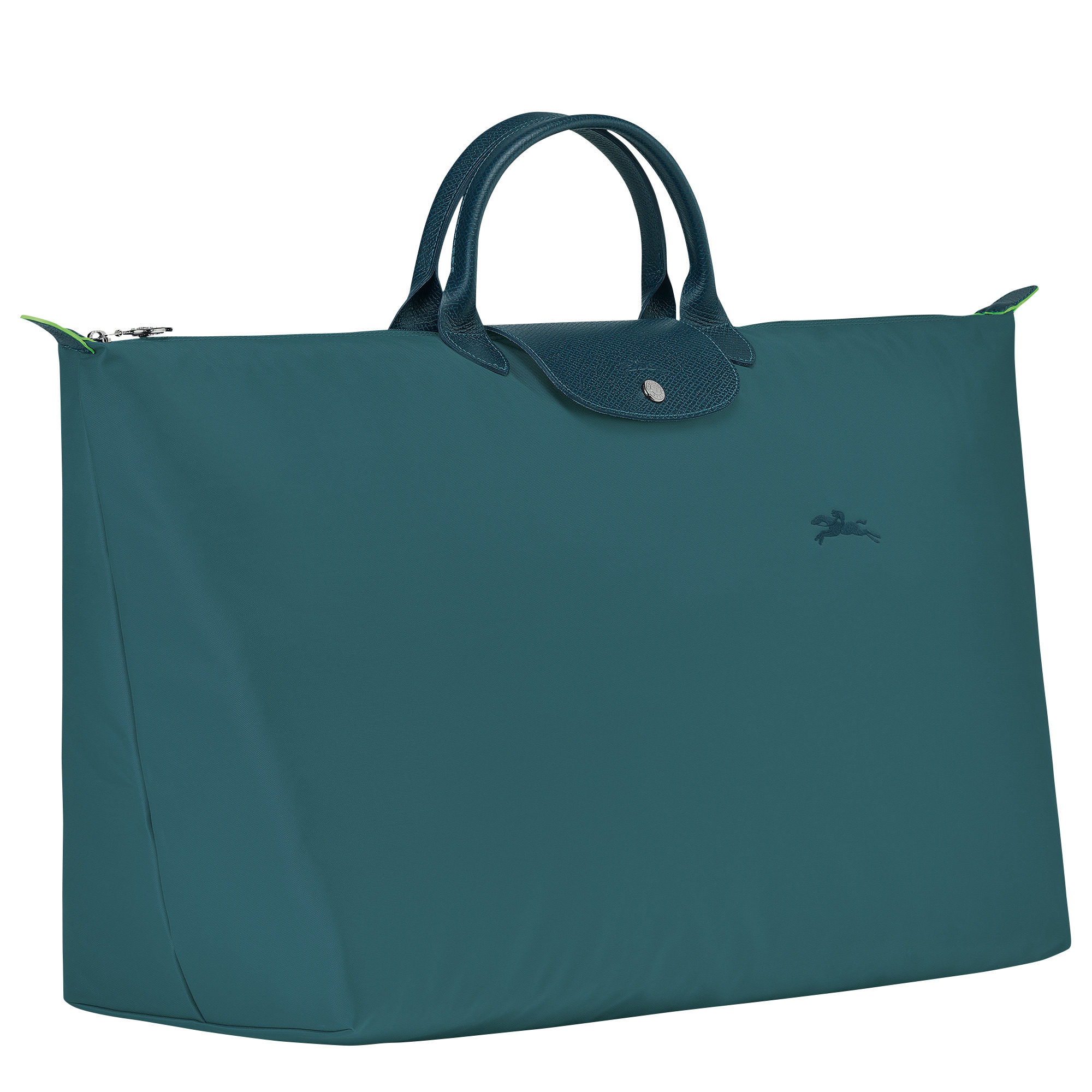 Le Pliage Green M Travel bag Peacock - Recycled canvas - 3