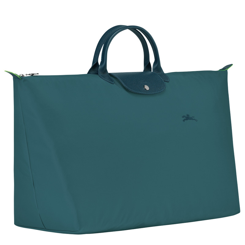 Le Pliage Green M Travel bag Peacock - Recycled canvas 3