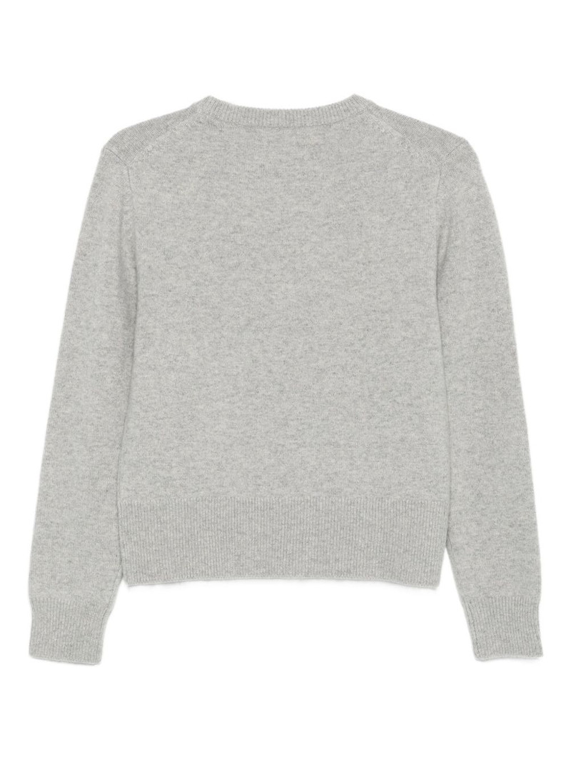extreme cashmere crew-neck fine-knit sweater outlook