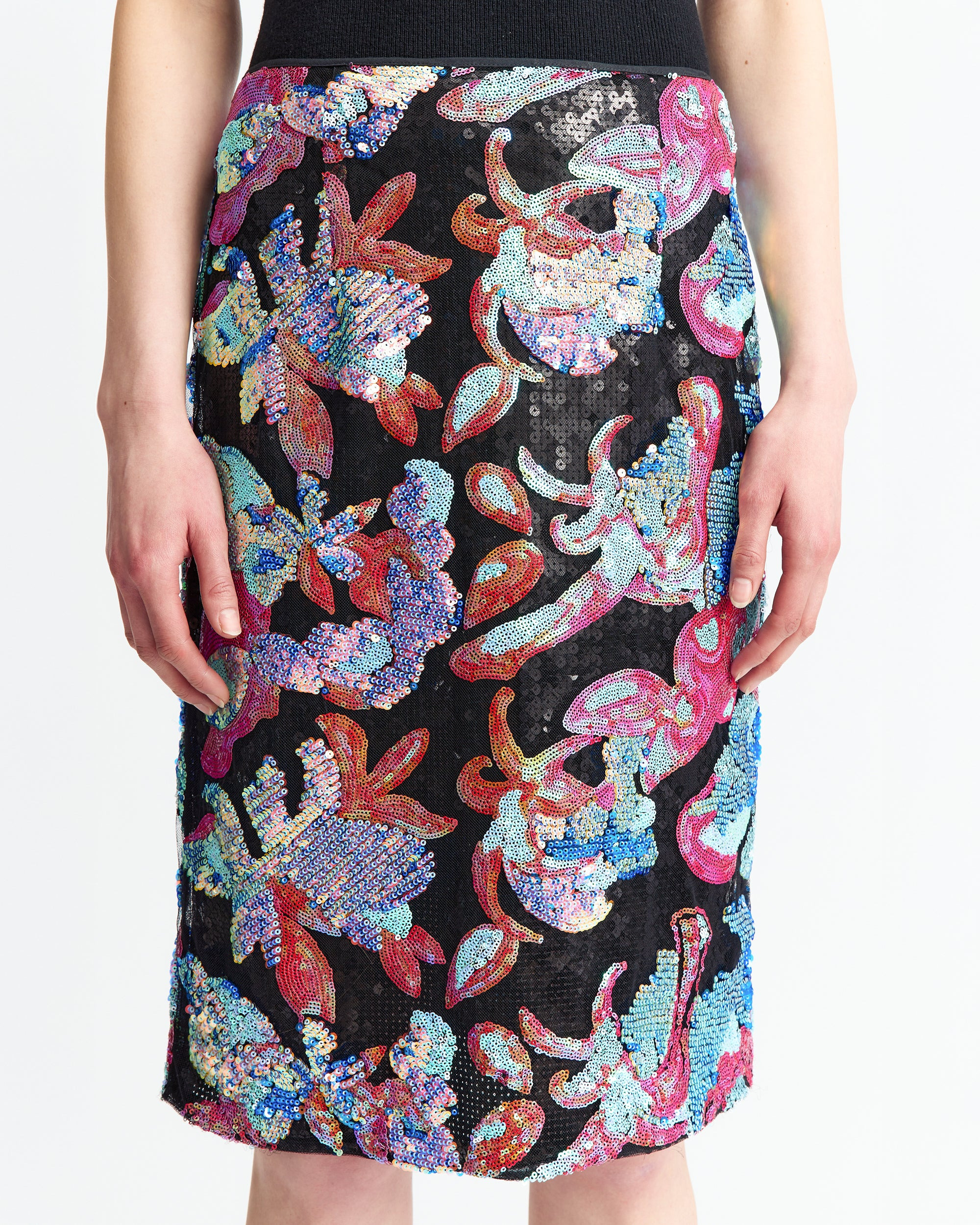 ELICE MIDI SKIRT IN SEQUIN - 5