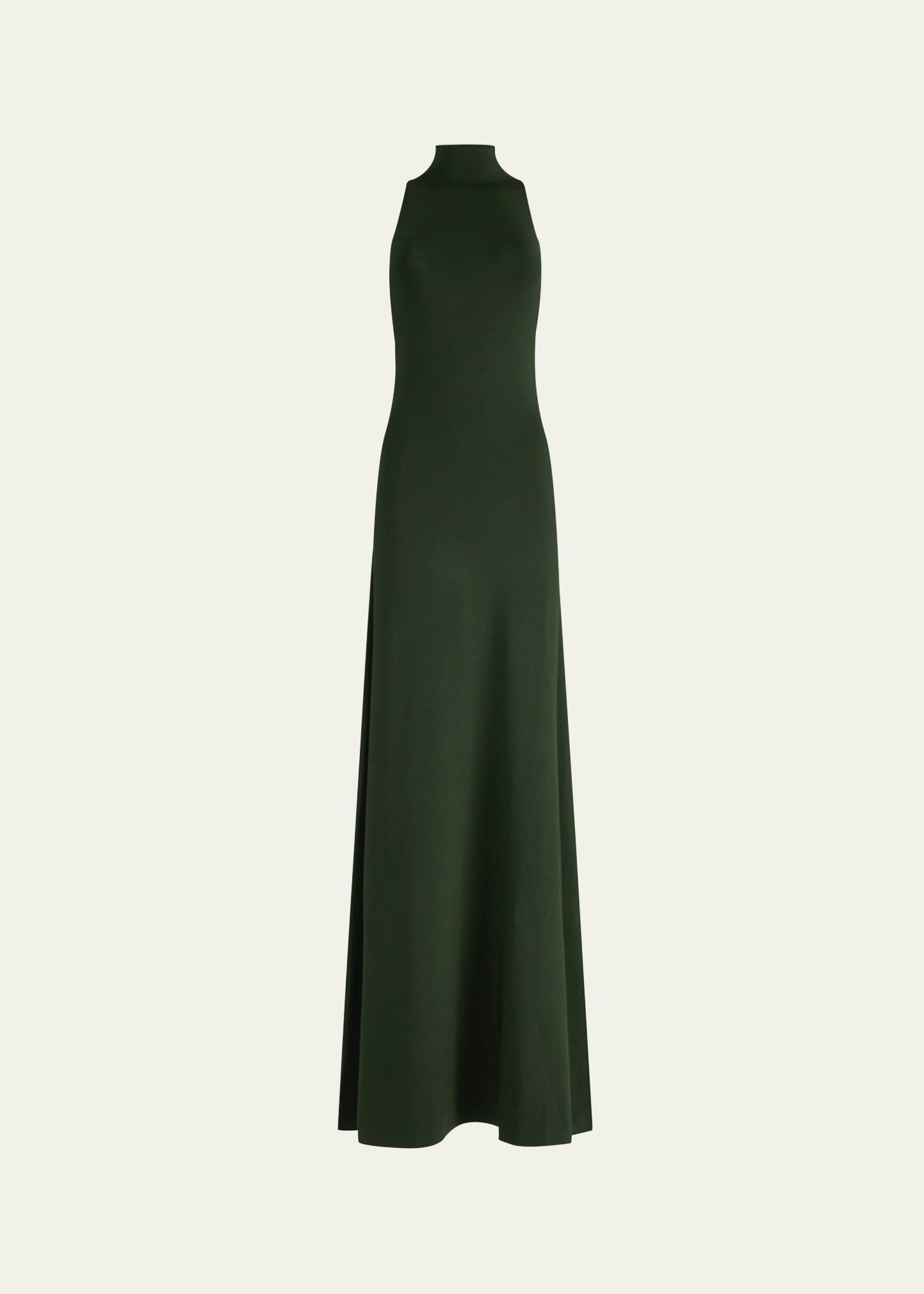 Neddie Turtleneck Metallic Knit Maxi Dress - 1