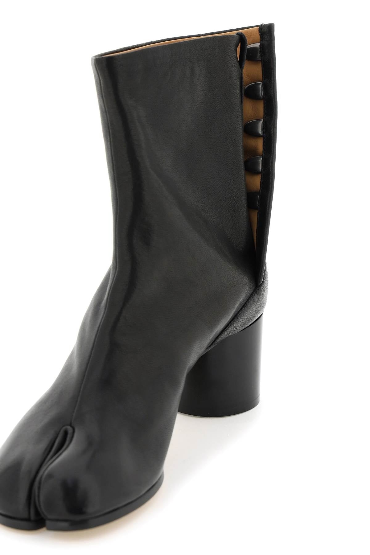 Leather Tabi Ankle Boots - 3