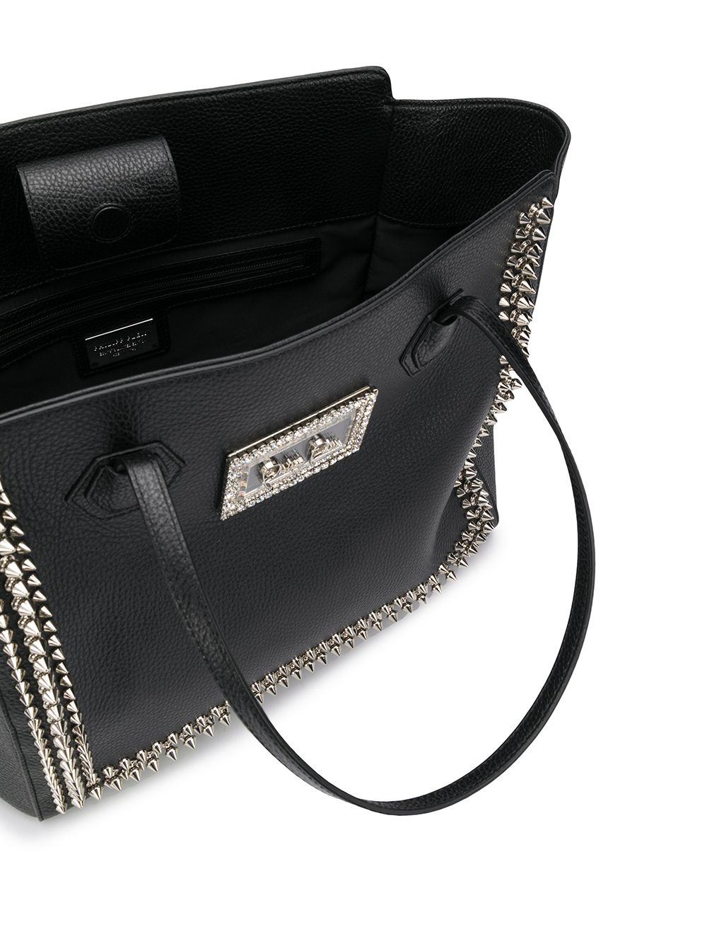 large stud-embellished tote bag - 5