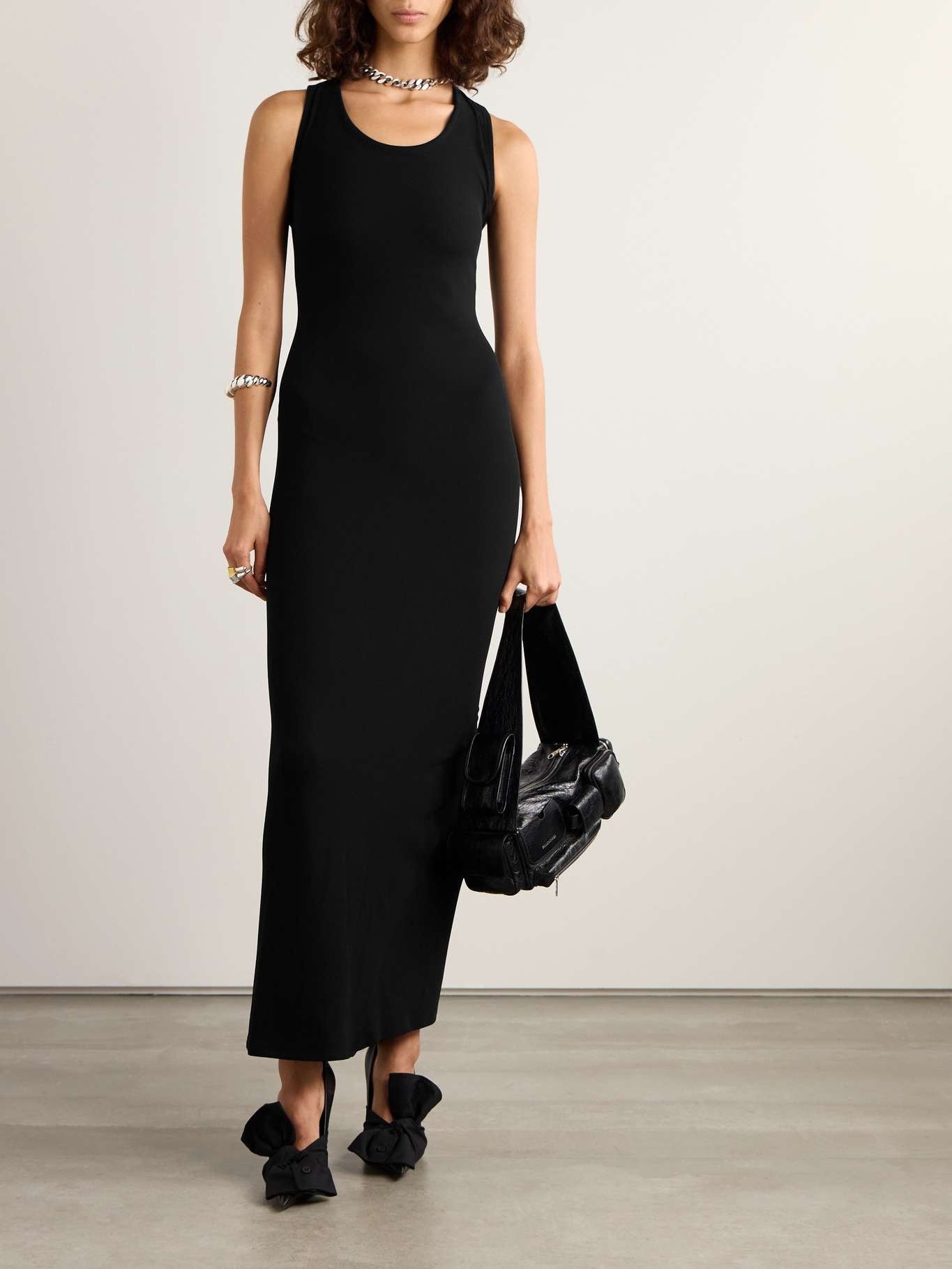 ワンピース BALENCIAGA Ribbed jersey sleeveless dress BALENCIAGA Stretch-jersey gown | REVERSIBLE