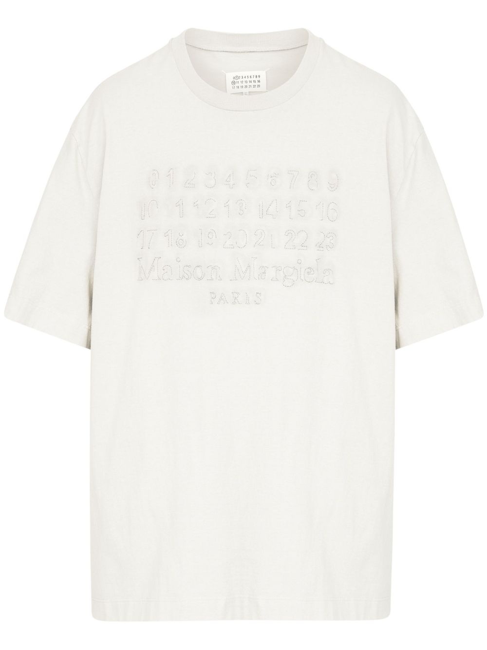 numbers-motif T-shirt - 1