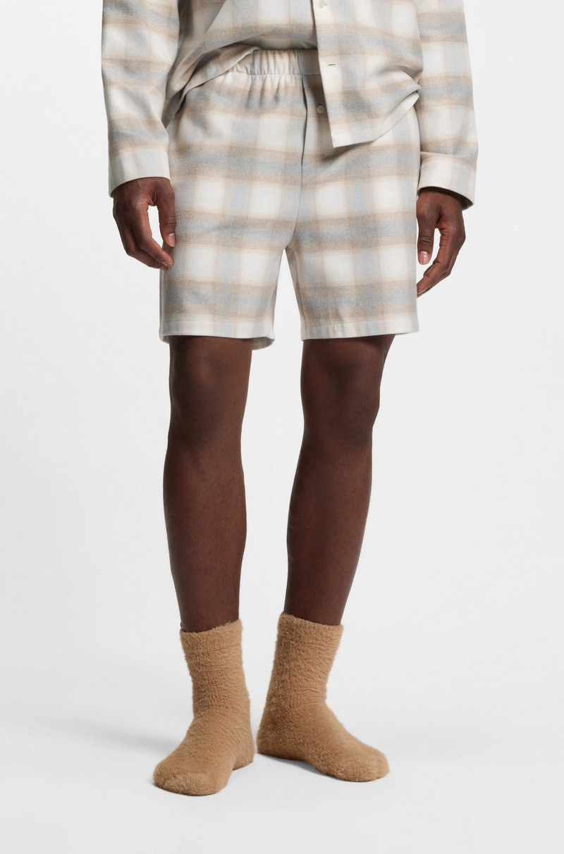VICHY-CHECK PYJAMA SHORTS IN COTTON FLANNEL 2
