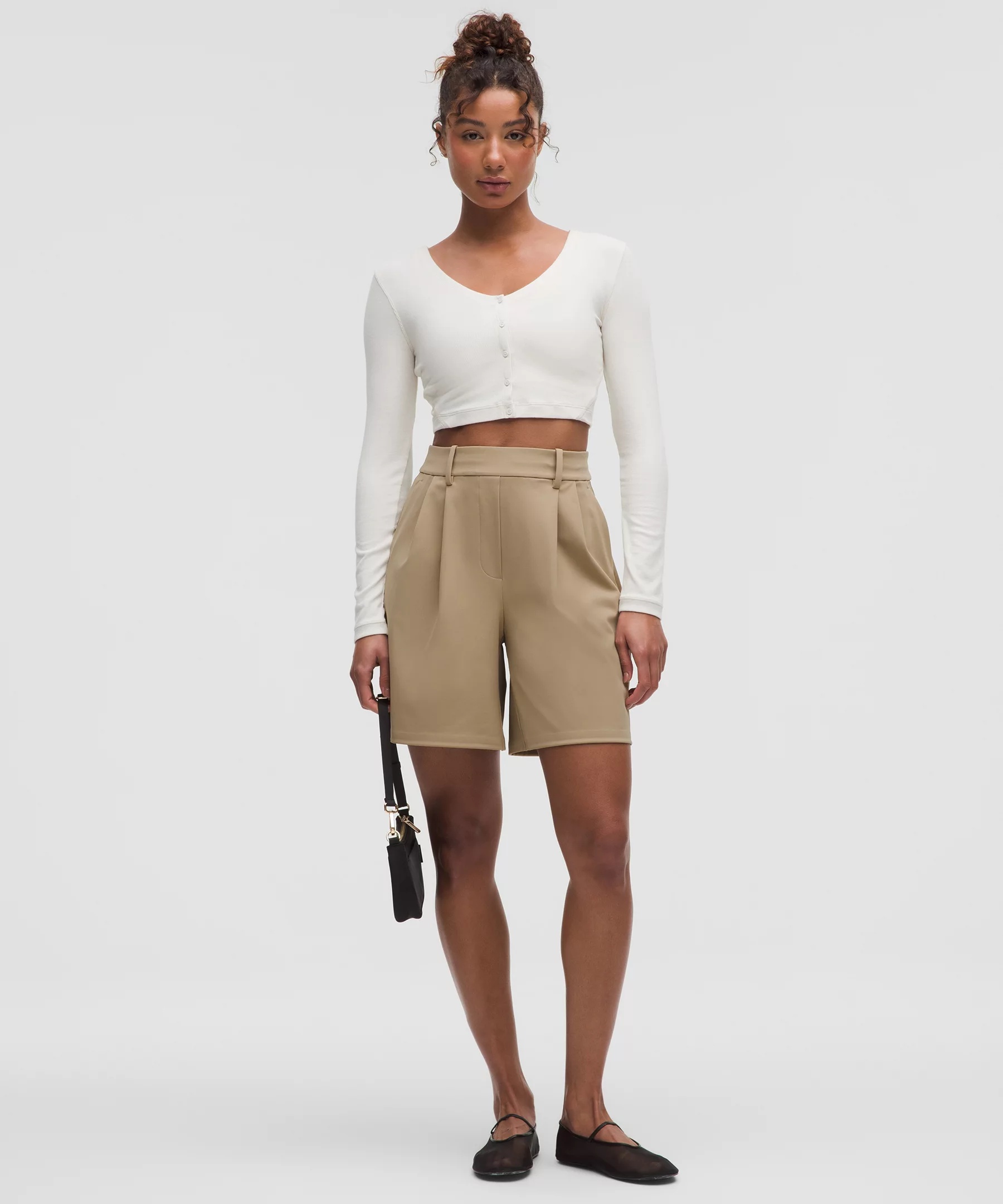 Daydrift Pleated High-Rise Short 7" - 2