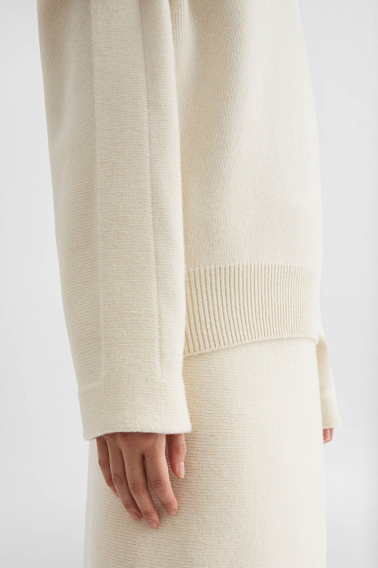 Wool Blend High-Neck Sweater - 4