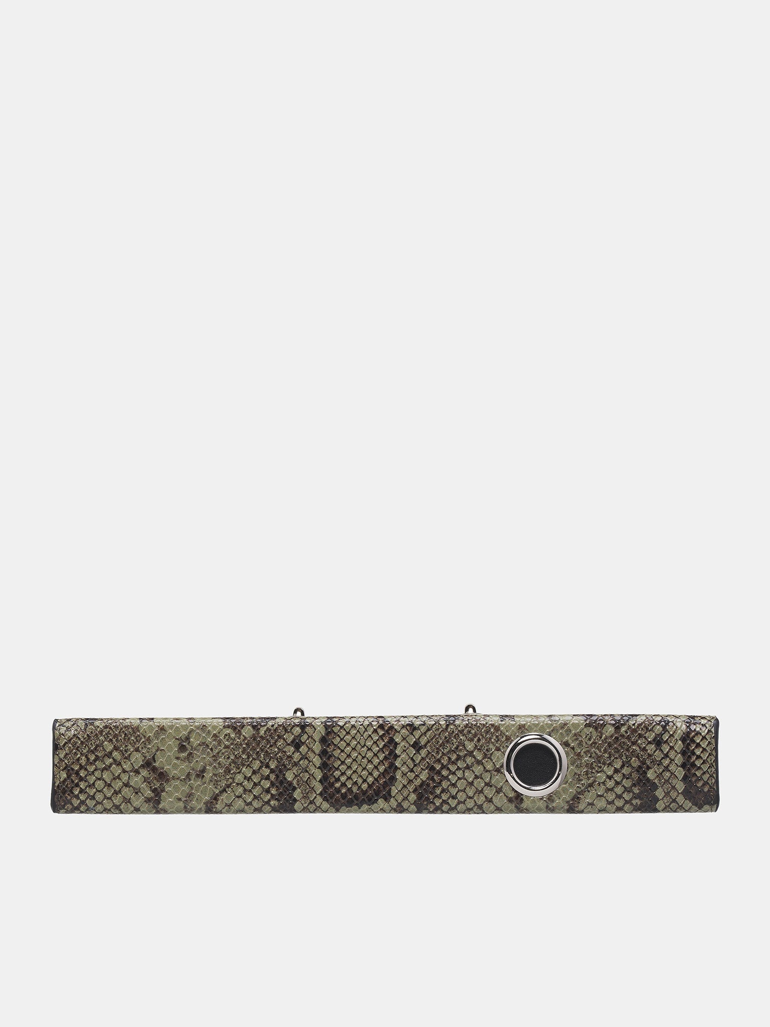 Python Print Leather Clutch - 2