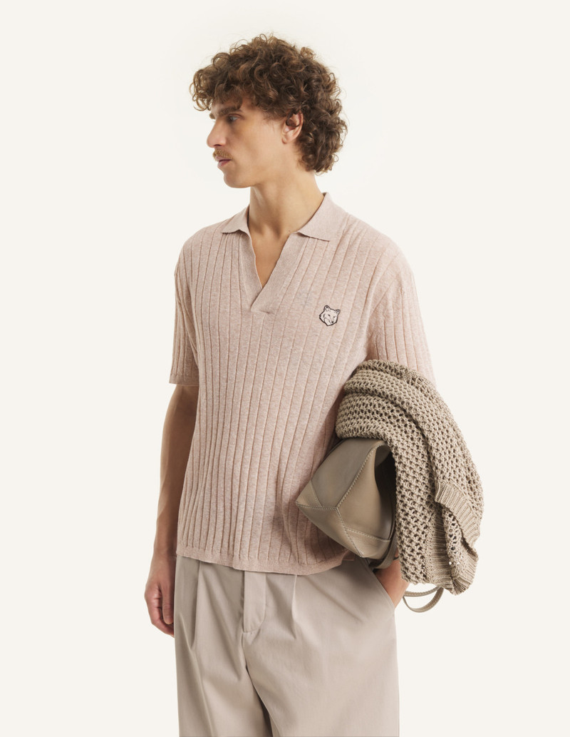 Maison Kitsuné LINEN COTTON SHORT SLEEVE POLO outlook