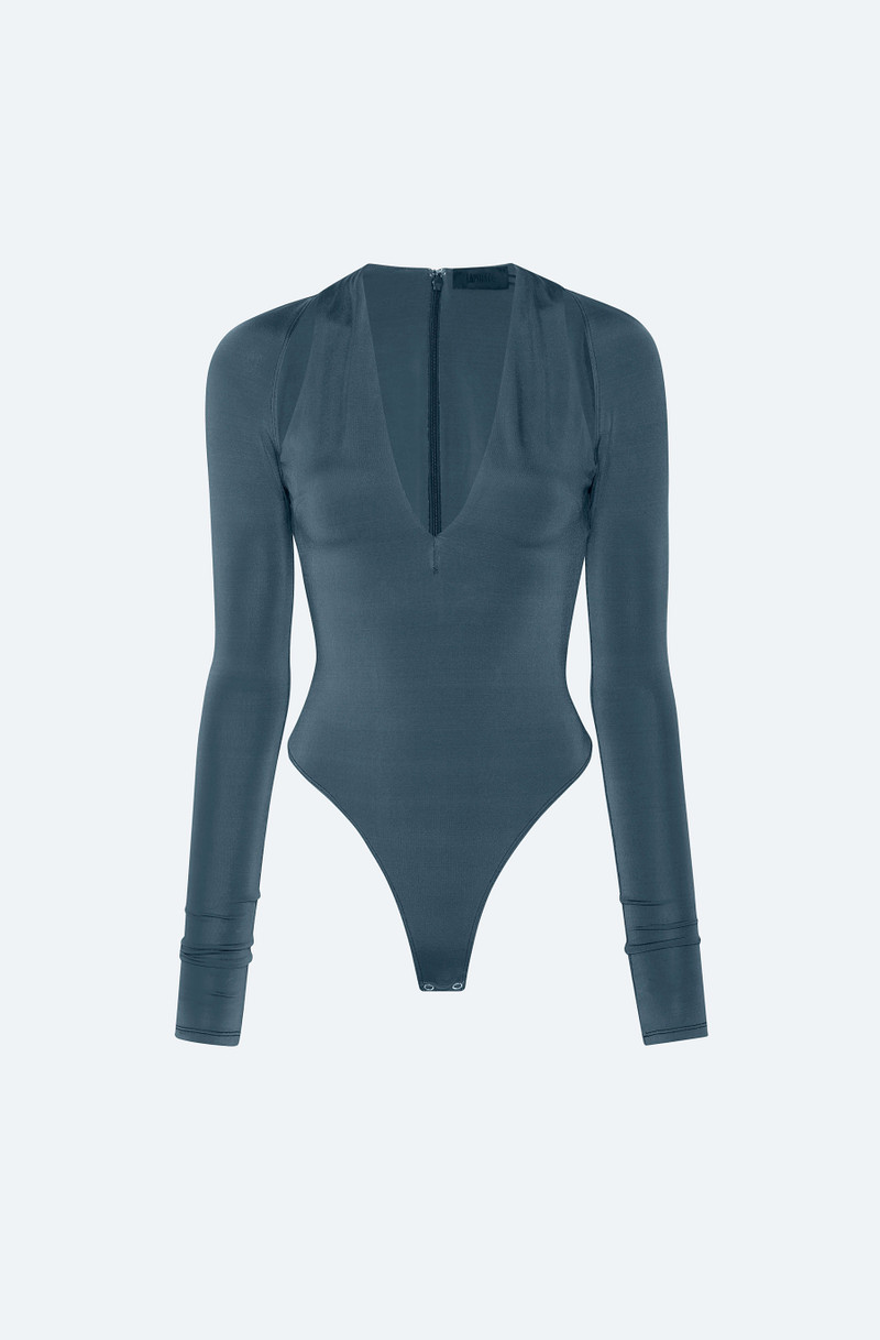 Jersey V Neck Bodysuit 1