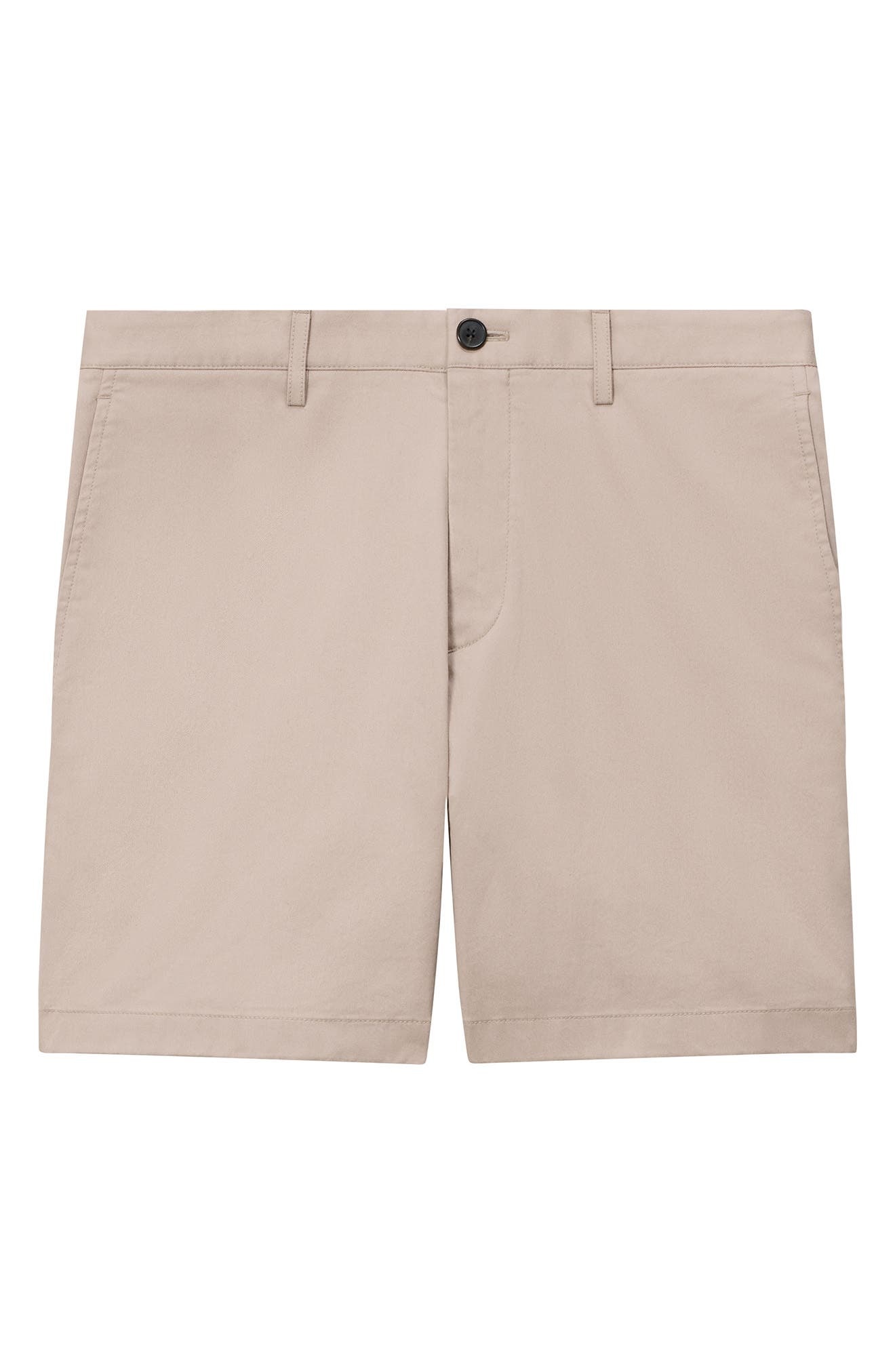 Theory Zaine Cotton Blend Shorts in Earl Grey at Nordstrom - 5