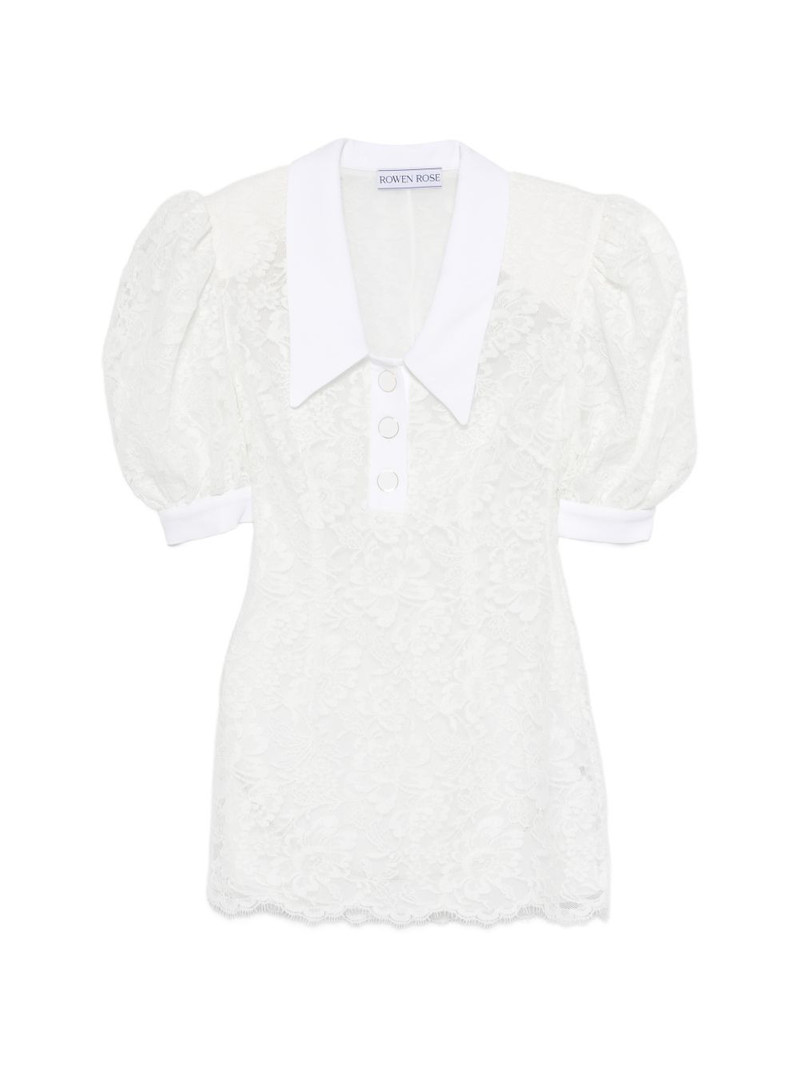 puffy-sleeves polo mini dress 1