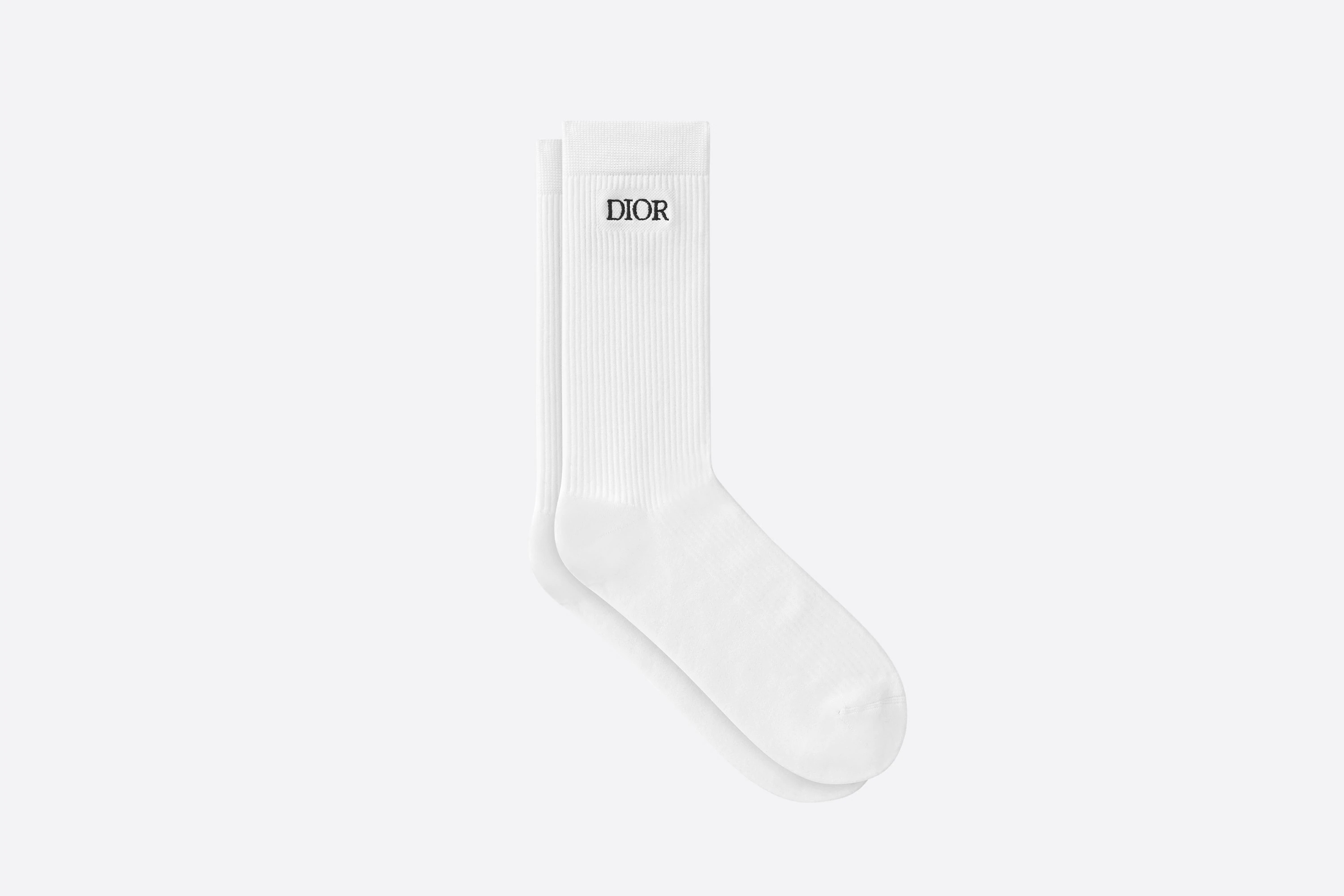 Socks with 'DIOR' Embroidery - 1