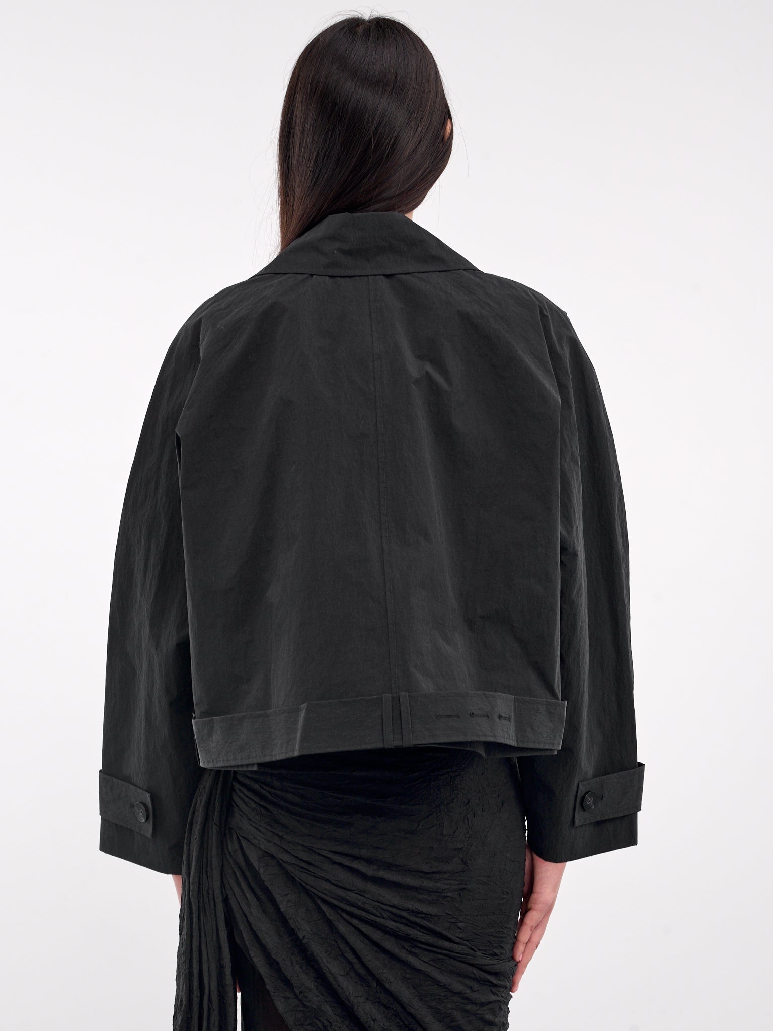 Cropped Trench Jacket - 3