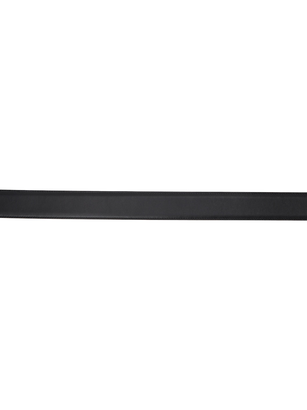 Black Safety Pin Leather Belt - 2