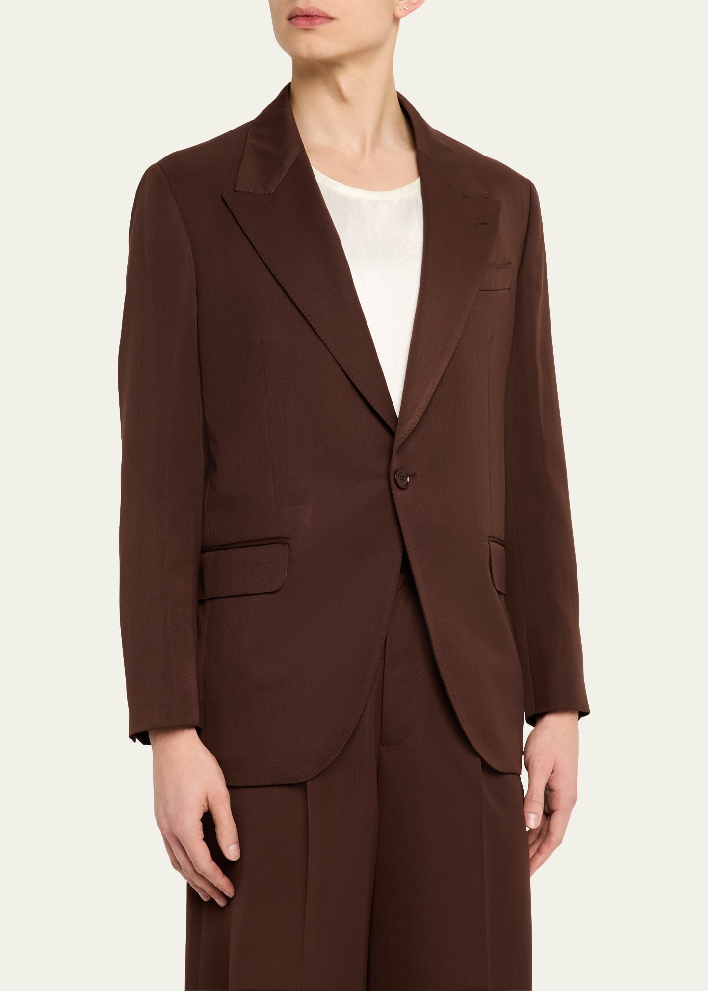 Men's Wide Peak Embellished Dinner Jacket - 4