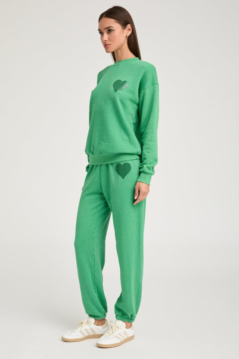 SPRWMN JADE HEART SWEATPANTS outlook