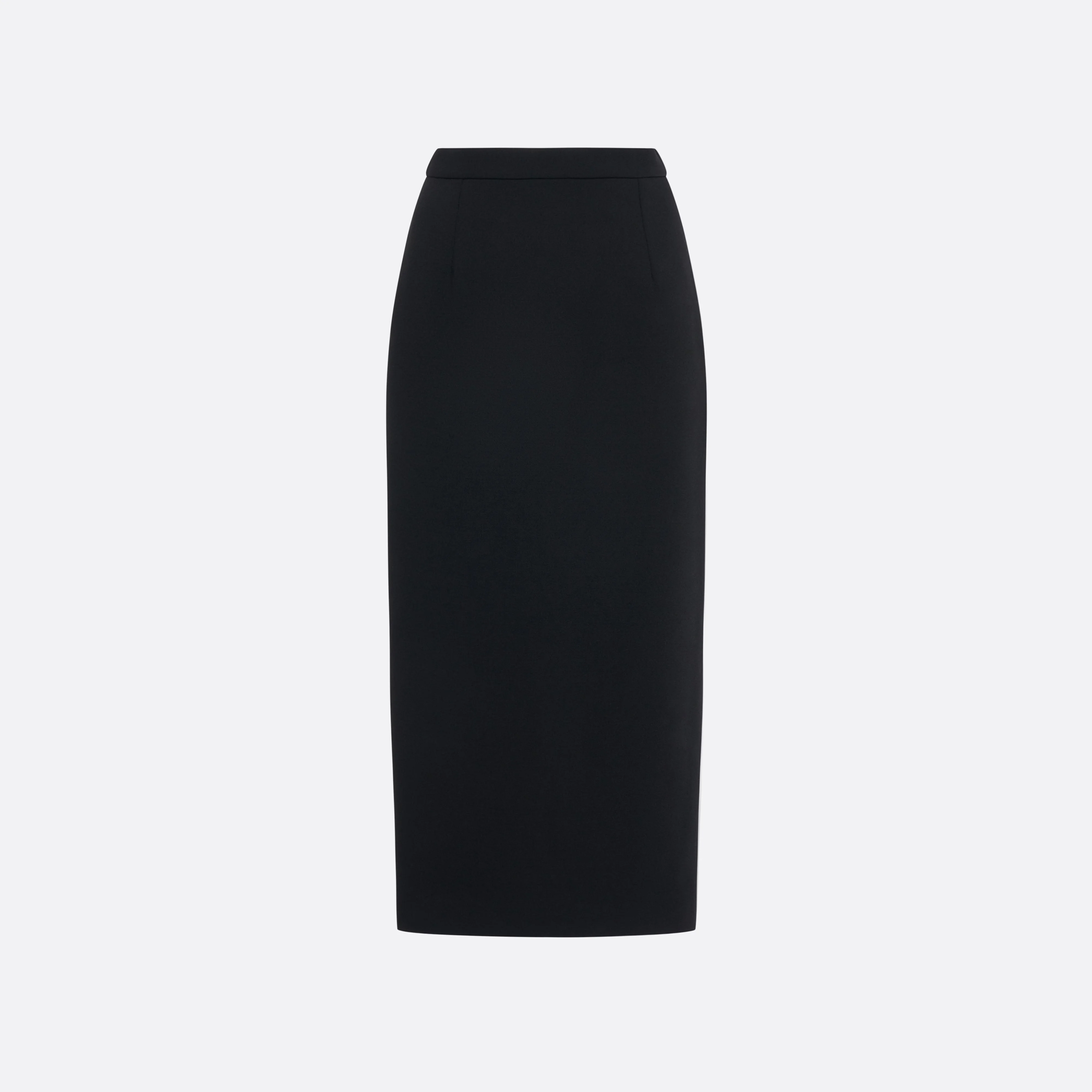 WOOL CRÊPE MIDI SKIRT - 1