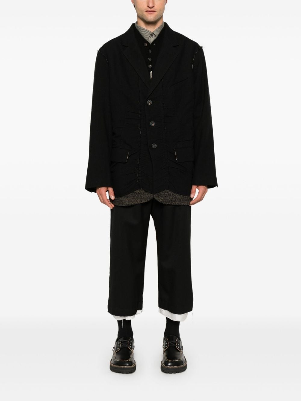 twill blazer - 2