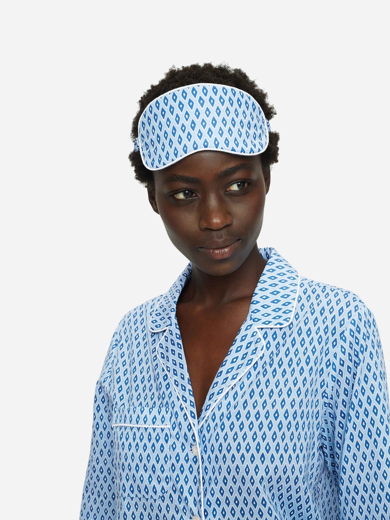 Eye Mask Nelson 87 Cotton Batiste Blue - 4