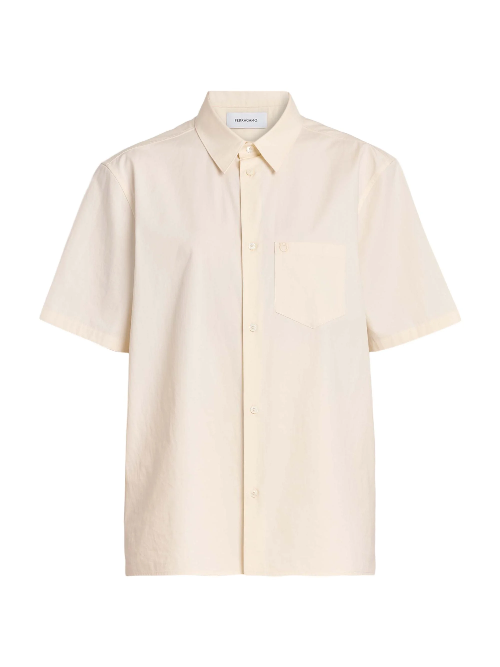 Women's Cotton-Silk Canvas Shirt - Parchment - 1