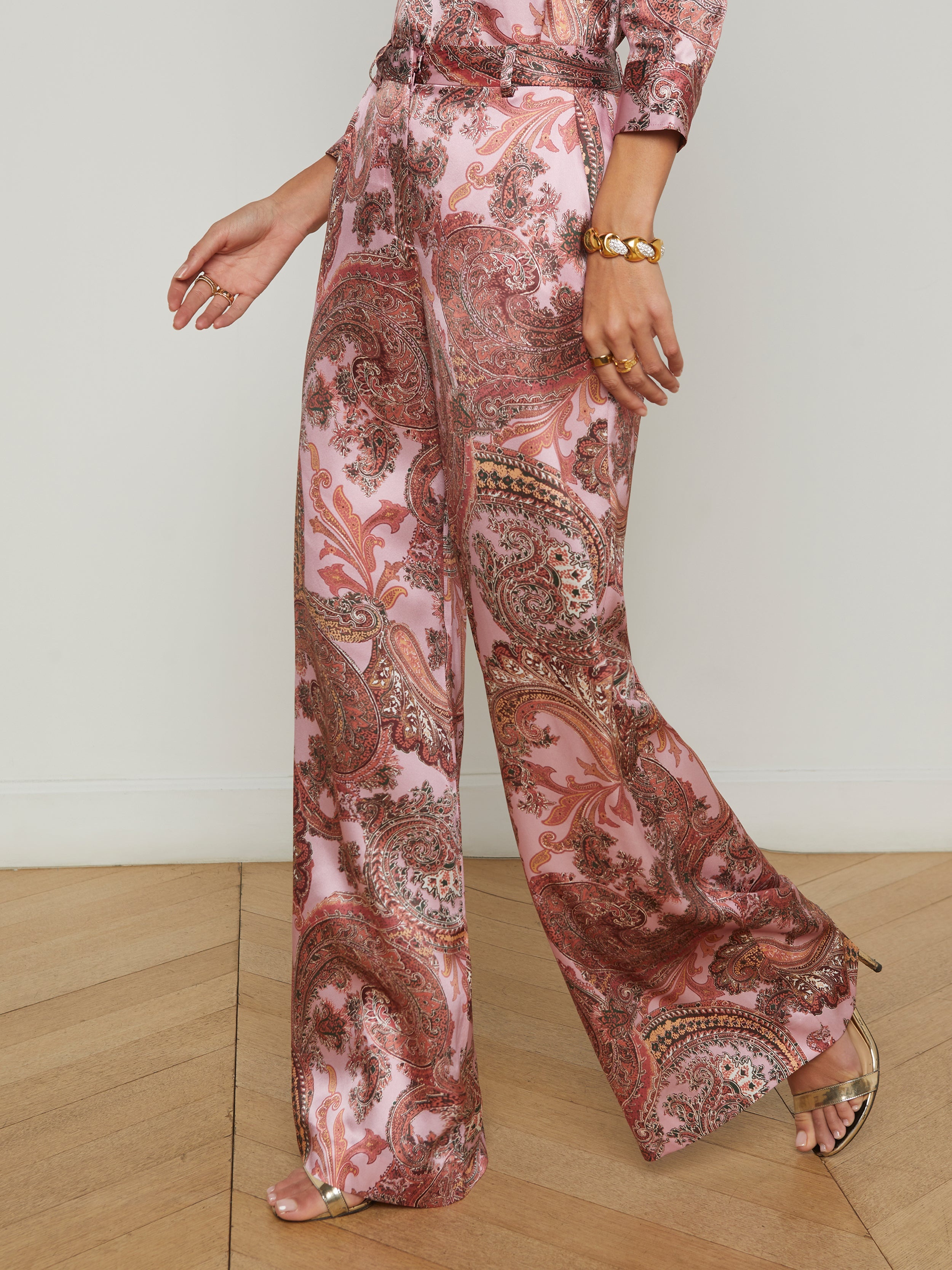 Pilar Silk Wide-Leg Pant - 4