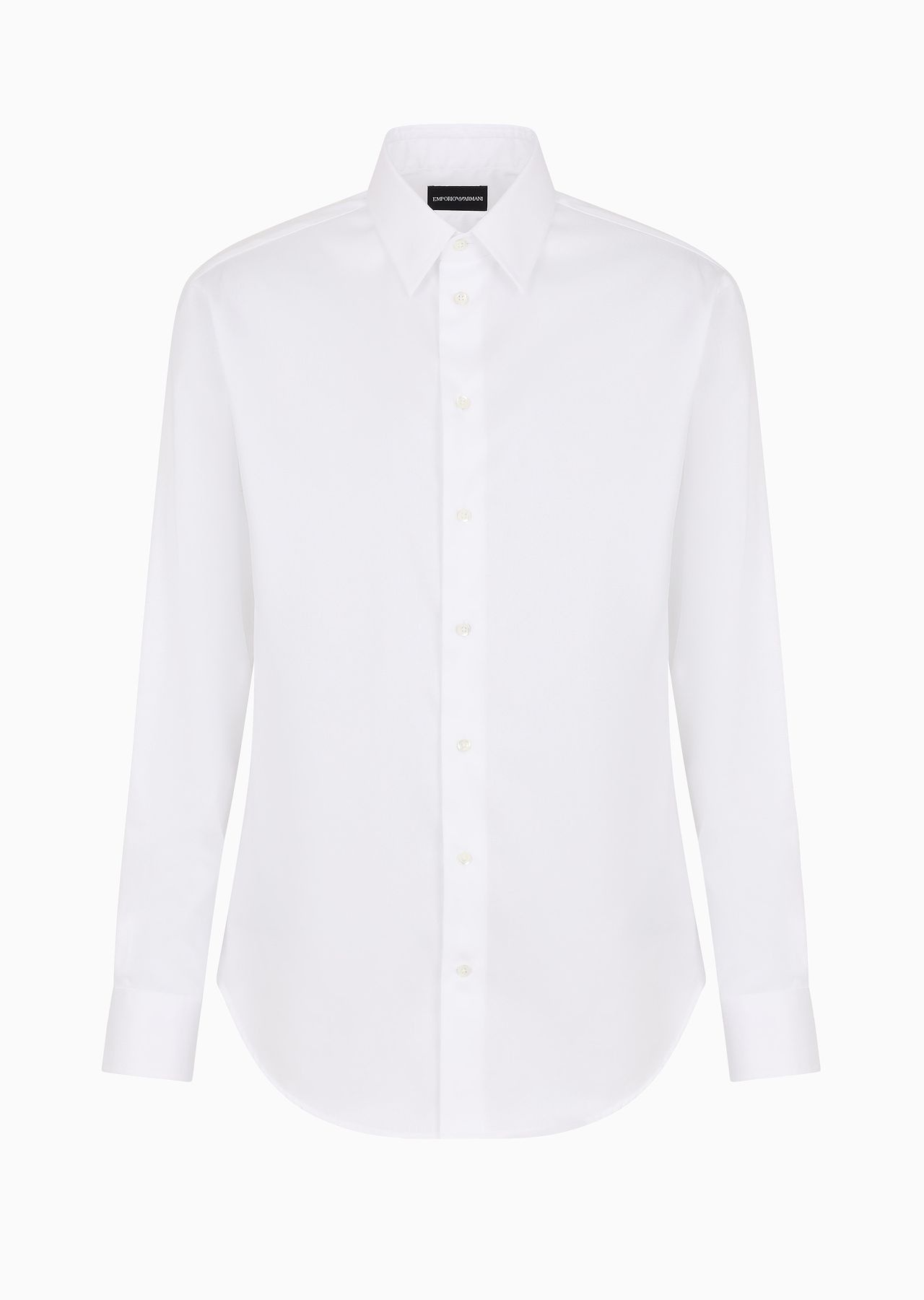 EMPORIO ARMANI No-iron stretch cotton shirt | REVERSIBLE