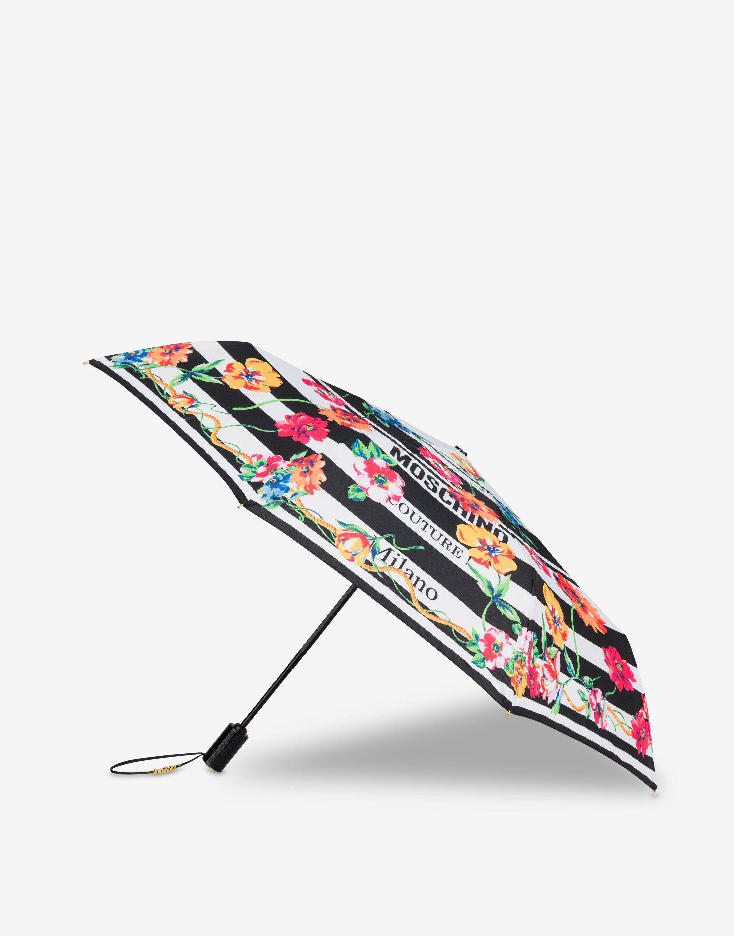 FLOWERS & STRIPES OPEN & CLOSE UMBRELLA - 2