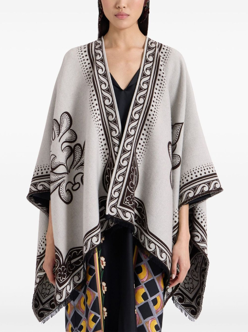 La DoubleJ two-tone poncho outlook