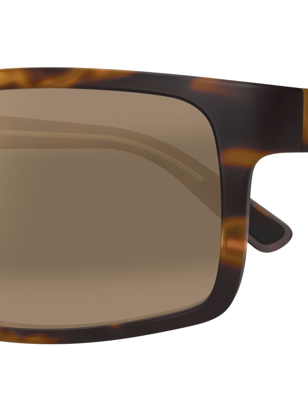 tortoiseshell rectangular-frame sunglasses - 3
