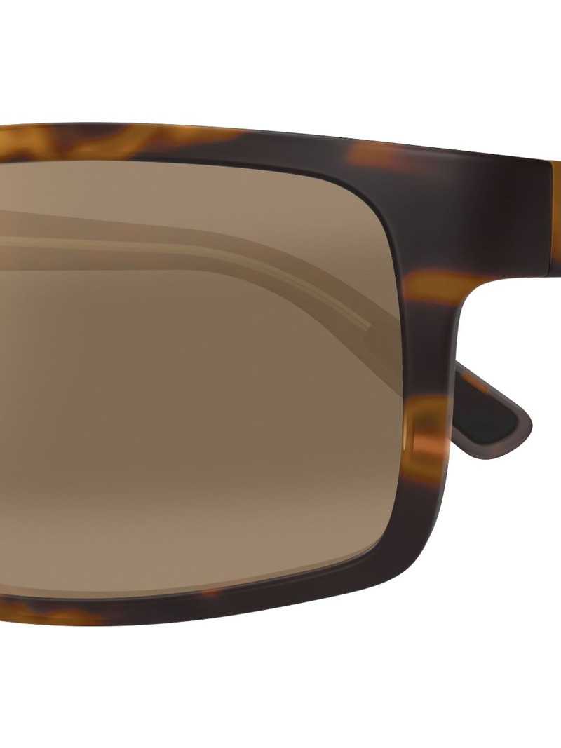 tortoiseshell rectangular-frame sunglasses 3