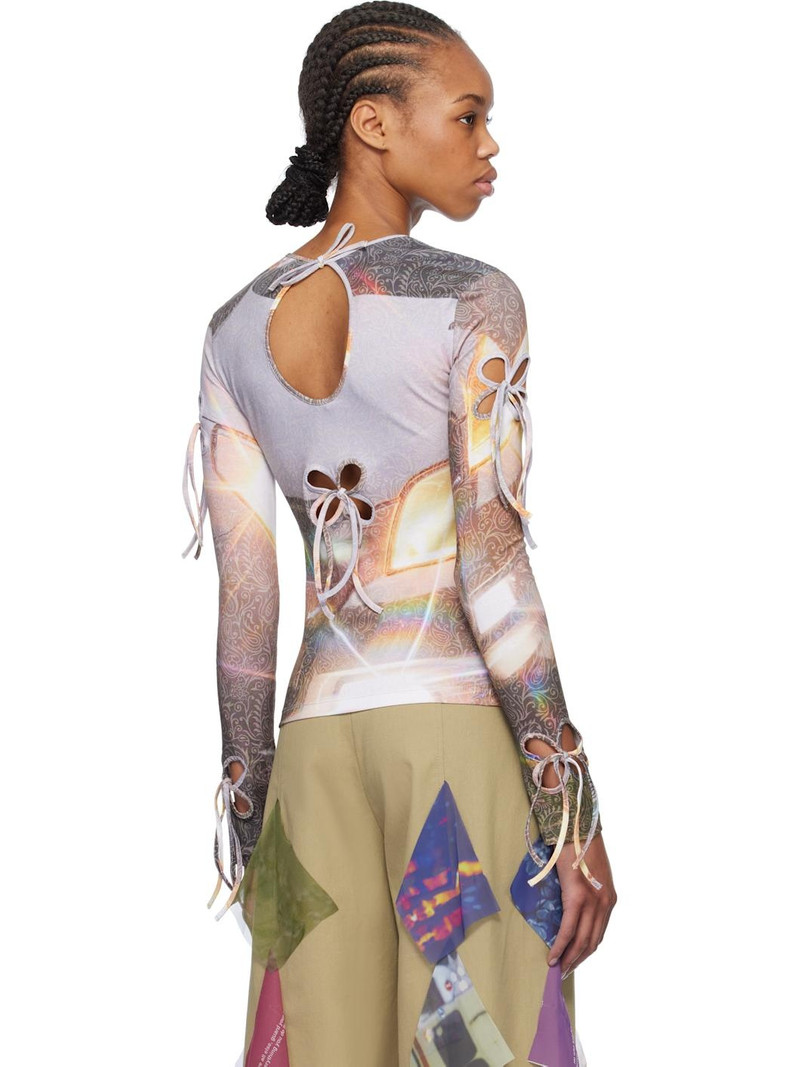 Multicolor Flashing Light Petal Long Sleeve T-shirt 3