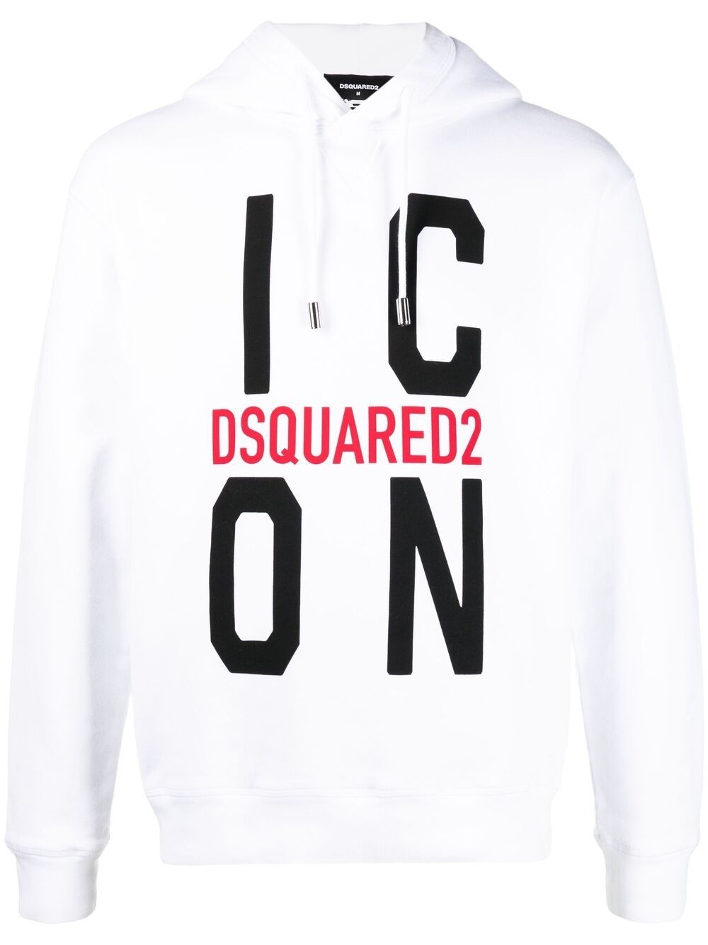 logo-print drawstring hoodie - 1