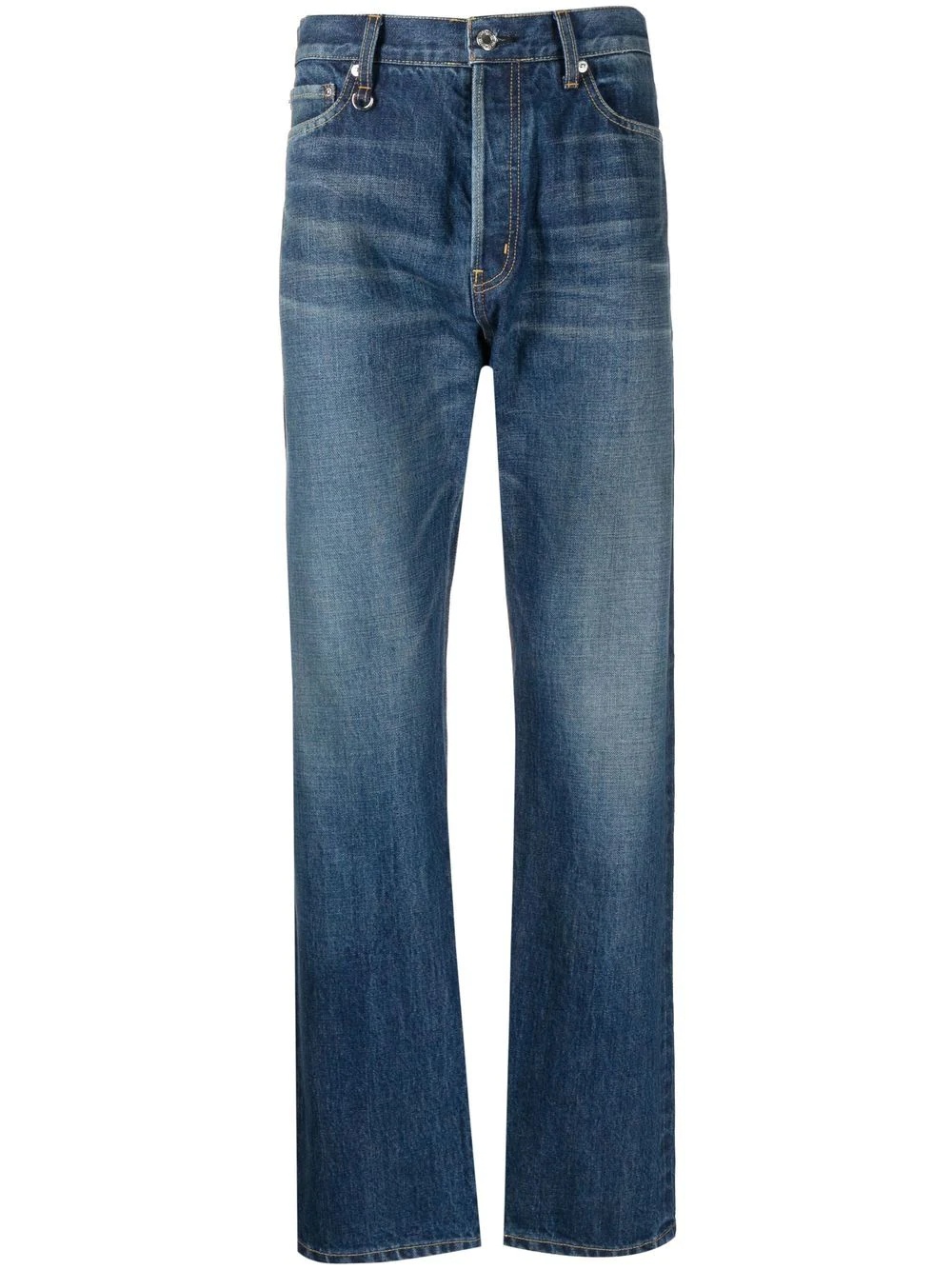 mid-rise straight-leg jeans - 1