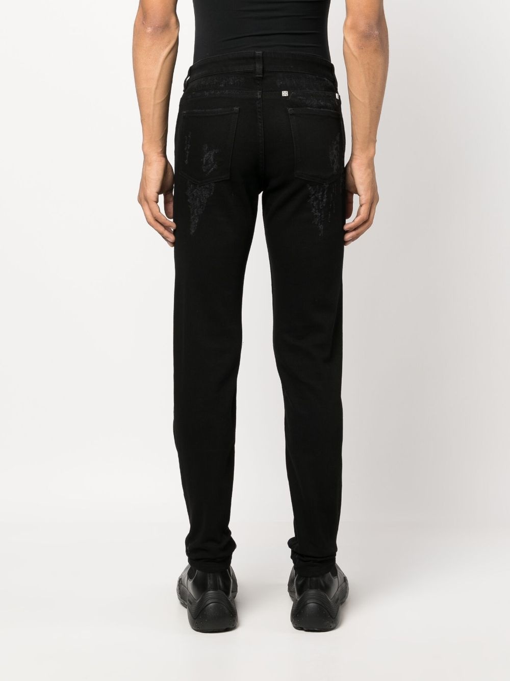 mid-rise straight-leg jeans - 4