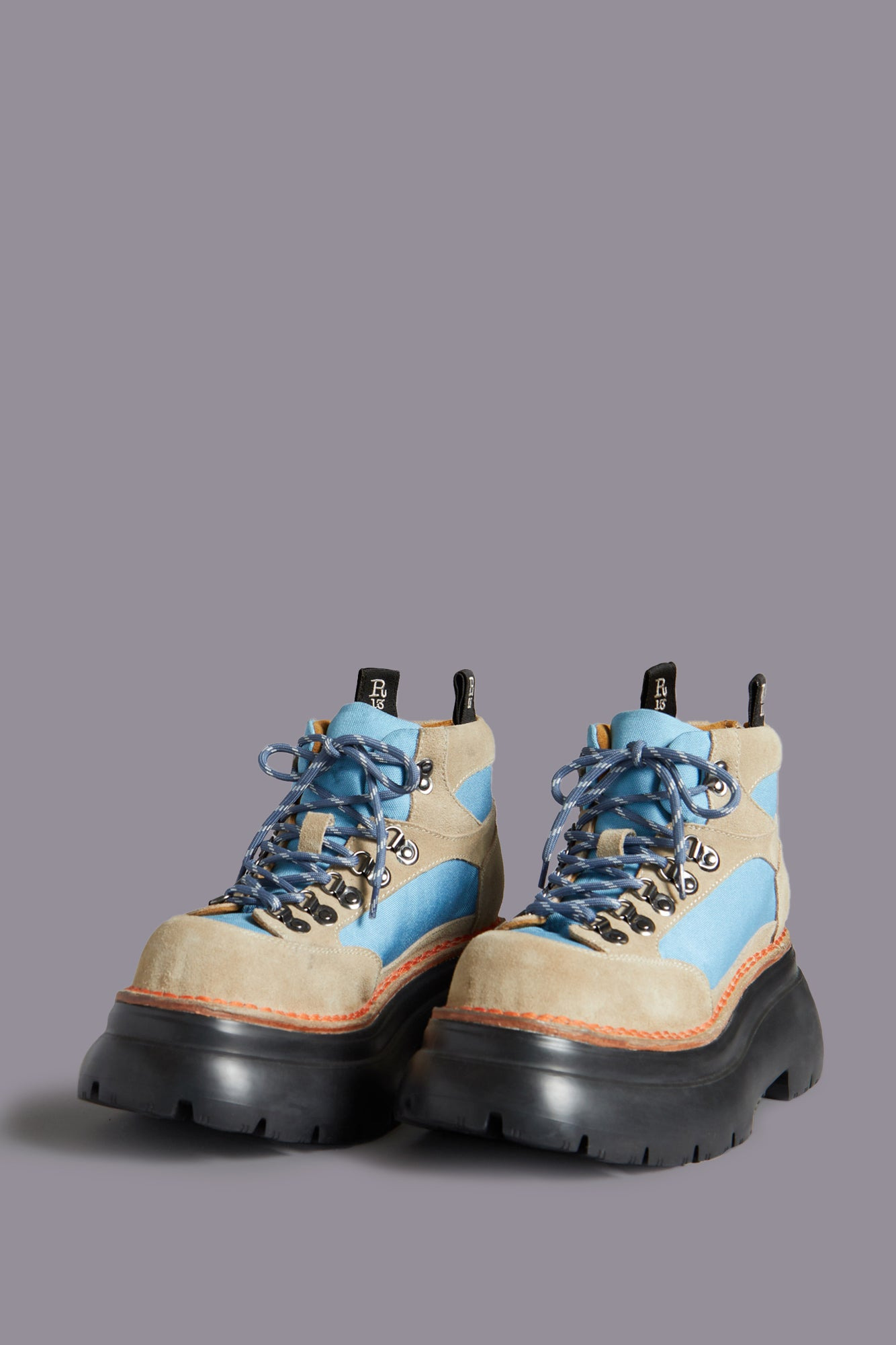 BULKY TRAILBLAZER BOOT - STONE AND BLUE - R13 - 4
