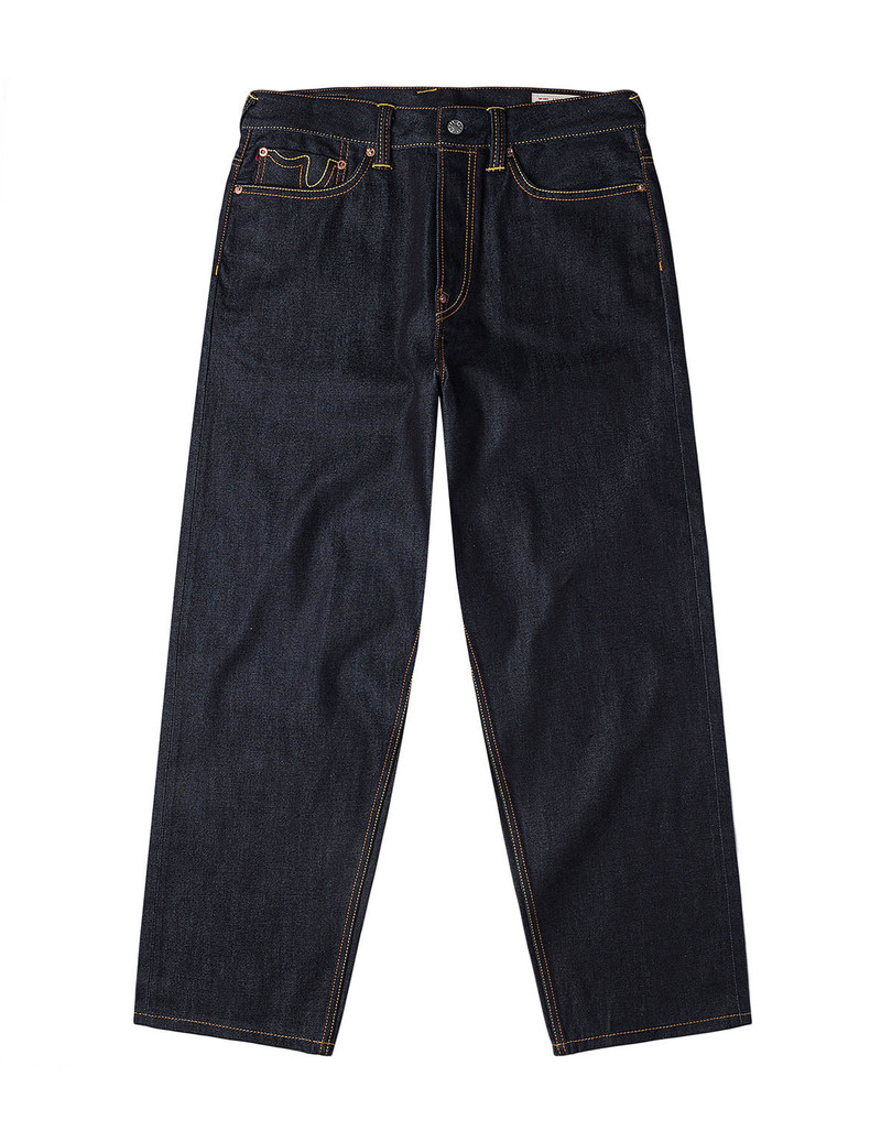 EVISU Red Daicock Print Loose Fit Jeans #2038 outlook