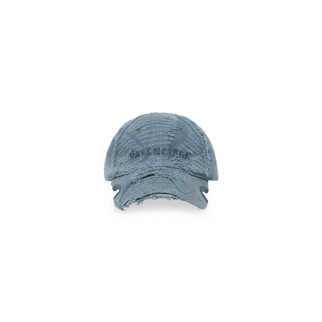 Laser Destroyed Cap in Faded Blue - 1