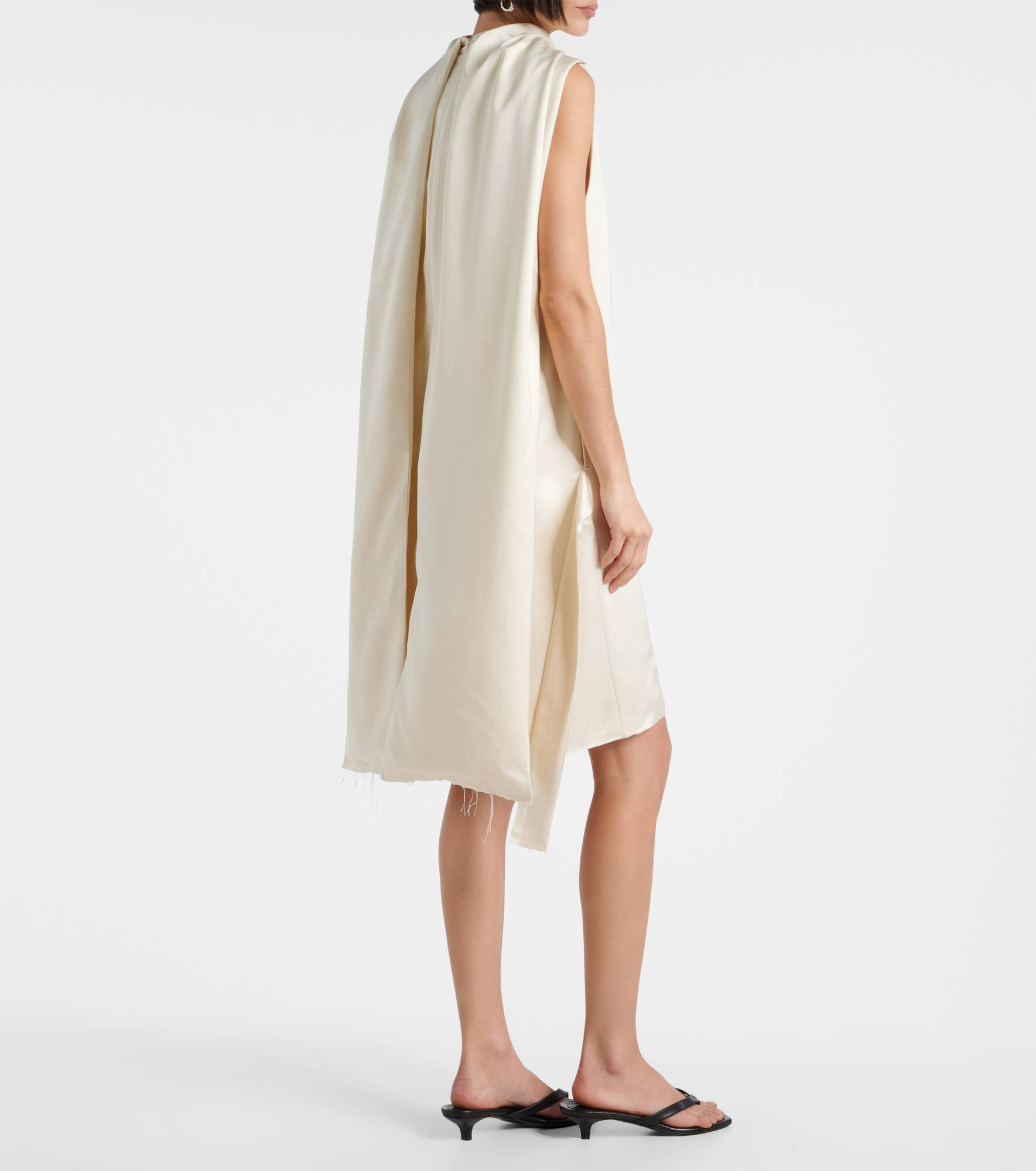 Cocoon deconstructed satin minidress - 3
