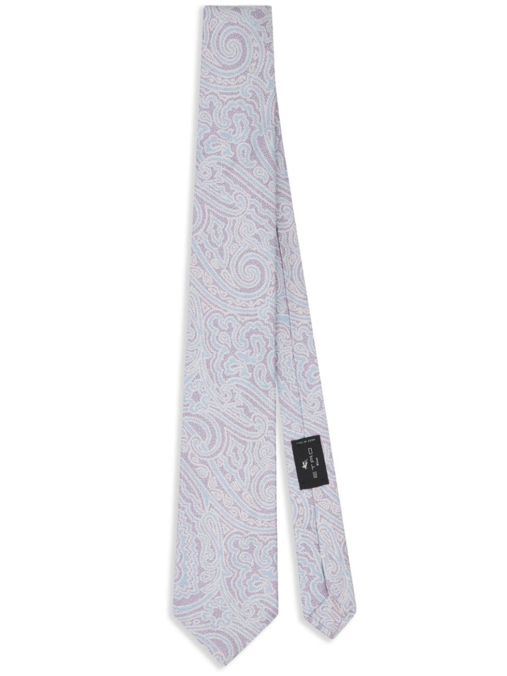 paisley-print silk tie - 1